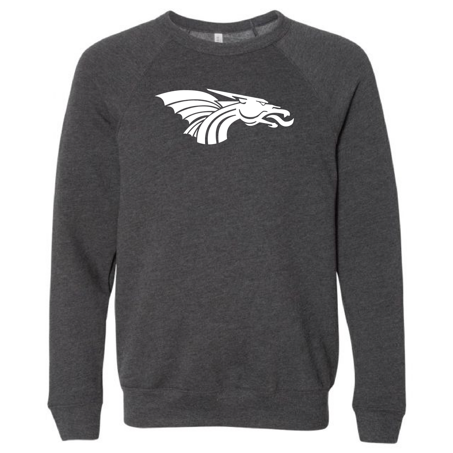 Unisex Sweatshirt - White Dragon Head Logo