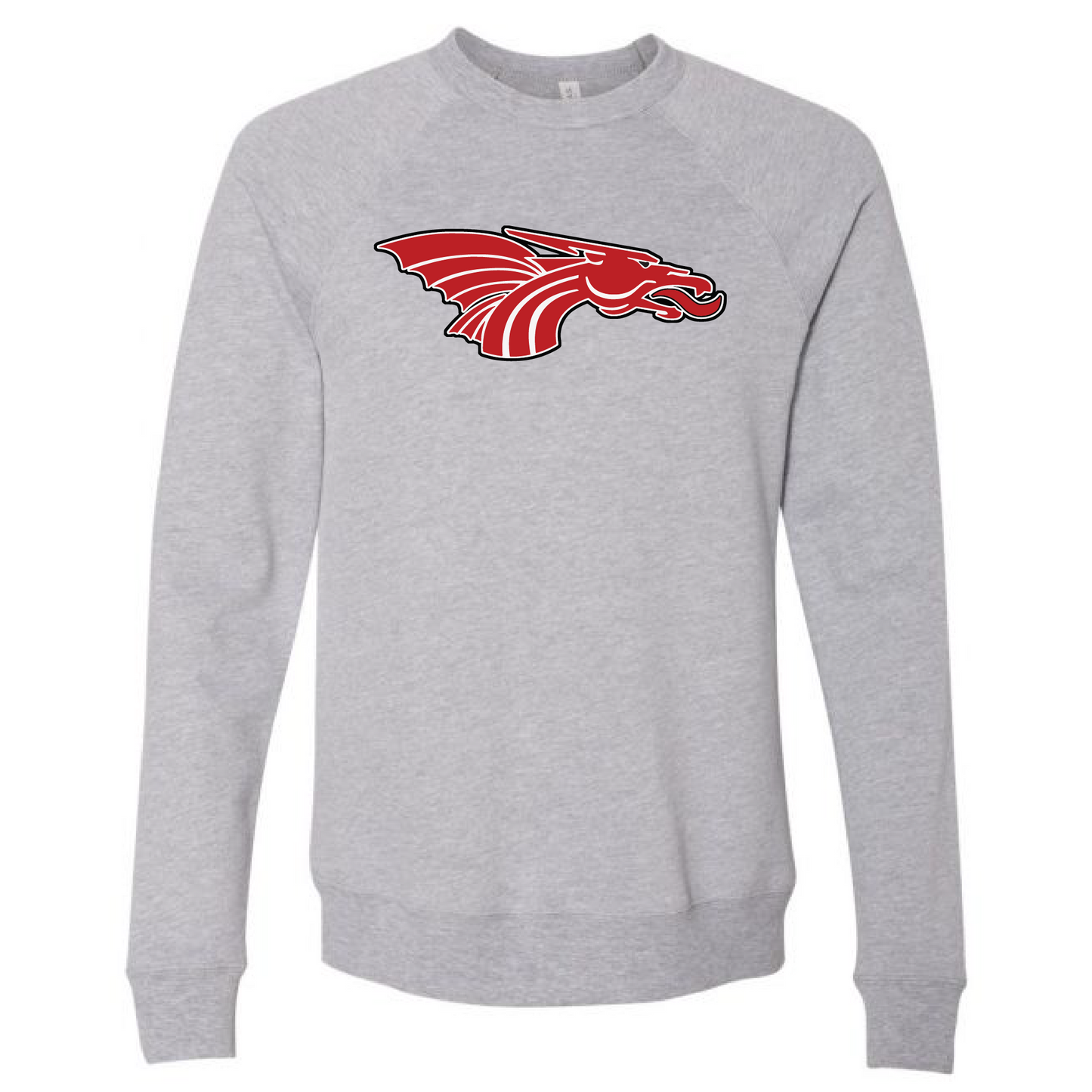 Unisex Sweatshirt - Red Dragon Head Logo