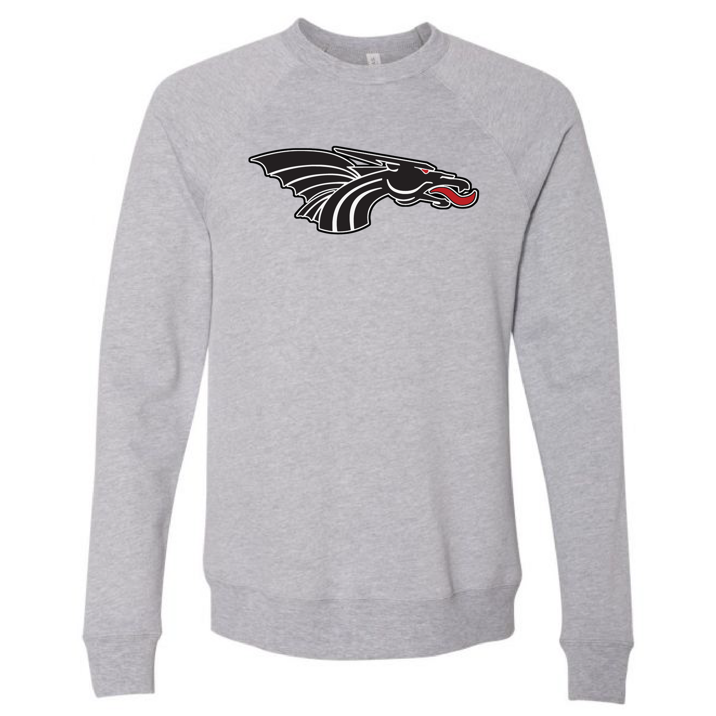 Unisex Sweatshirt - Black Dragon Head Logo