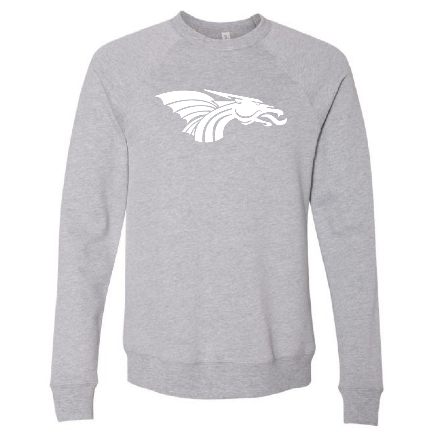 Unisex Sweatshirt - White Dragon Head Logo