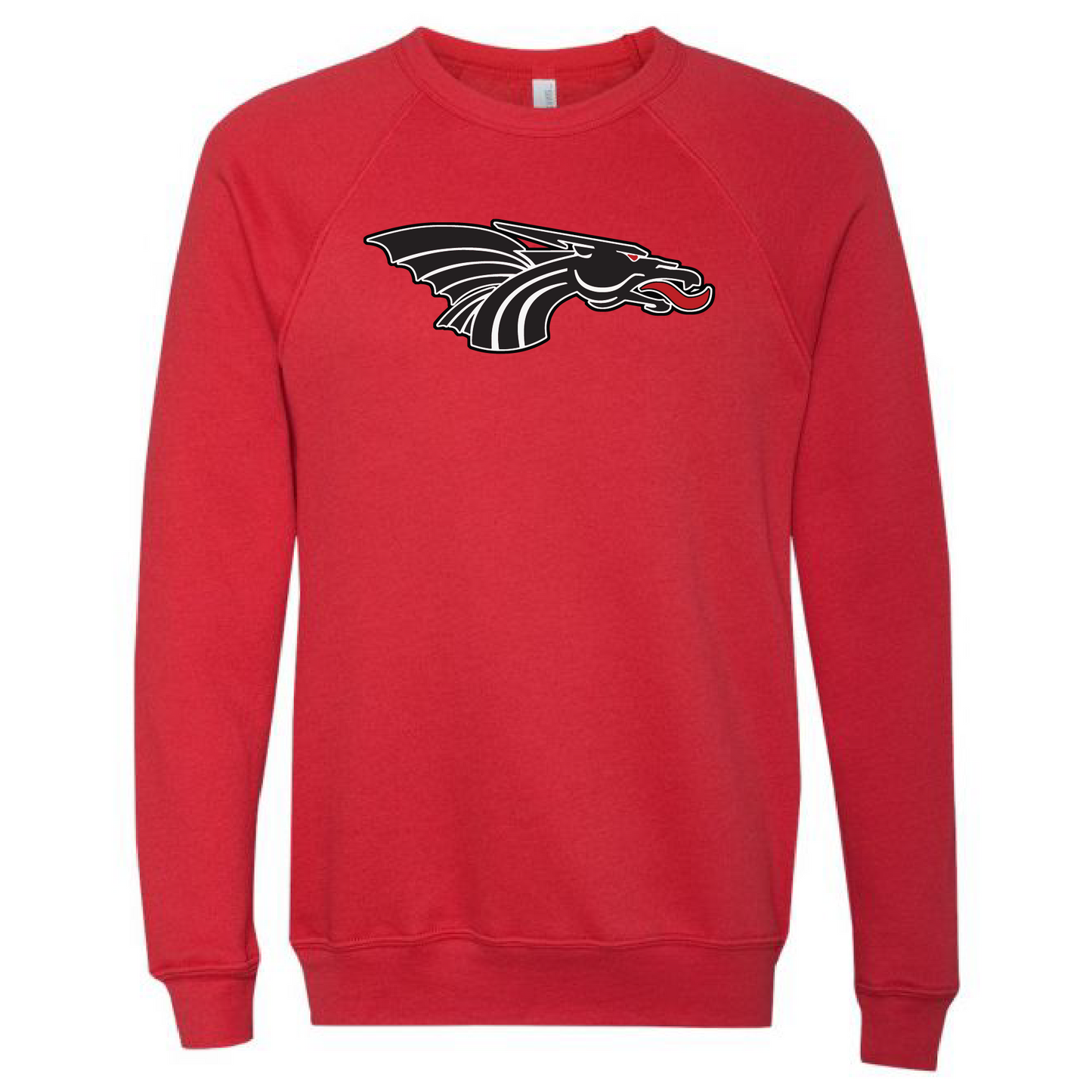 Unisex Sweatshirt - Black Dragon Head Logo