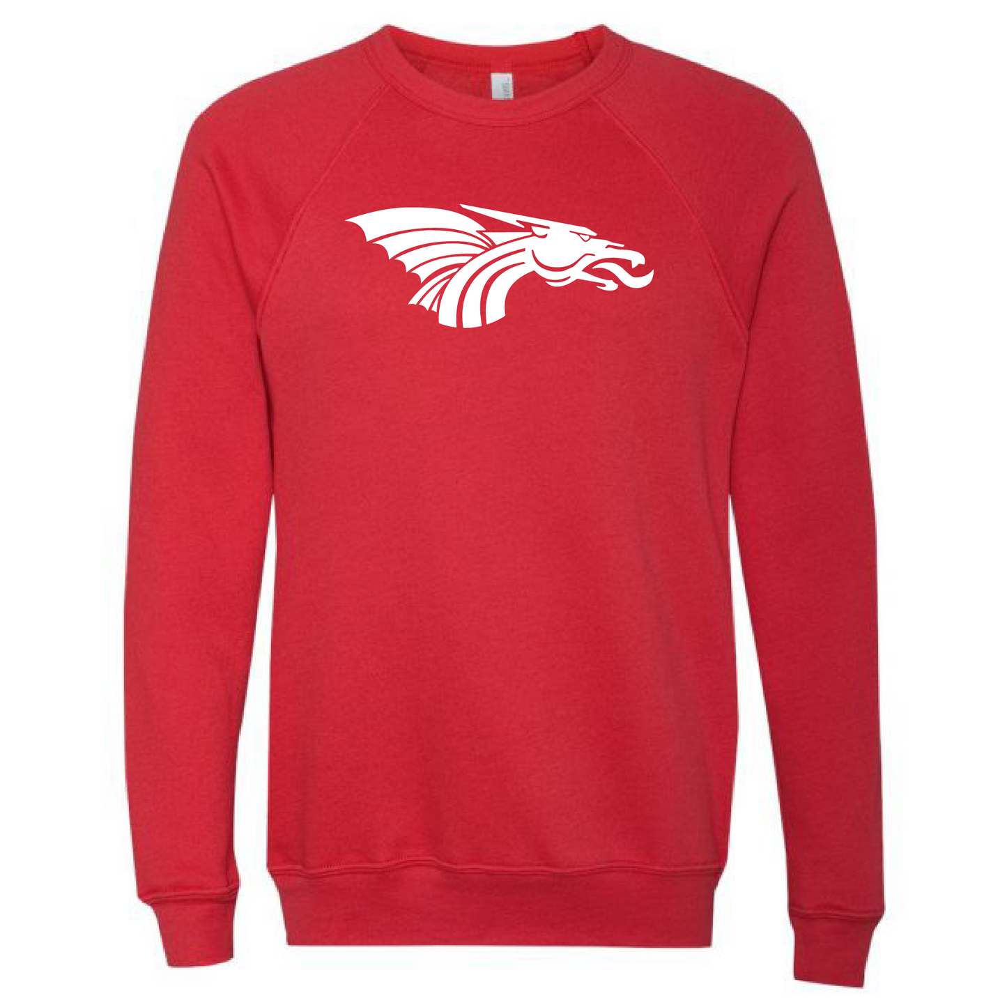 Unisex Sweatshirt - White Dragon Head Logo