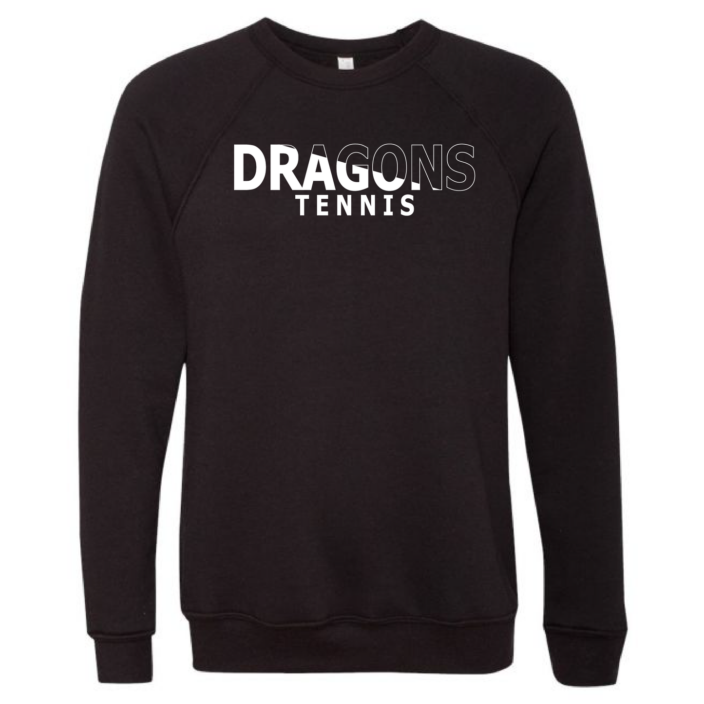 Unisex Sweatshirt - Dragons Tennis Slashed White