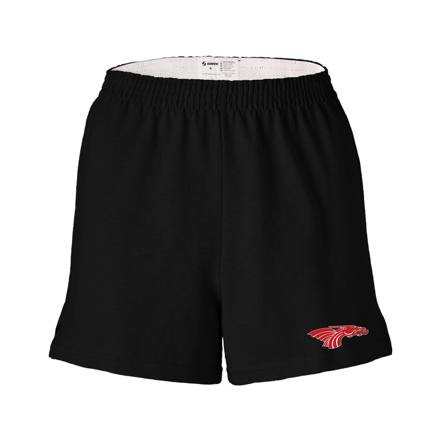 Youth Girls Shorts - Red Dragon Head Logo