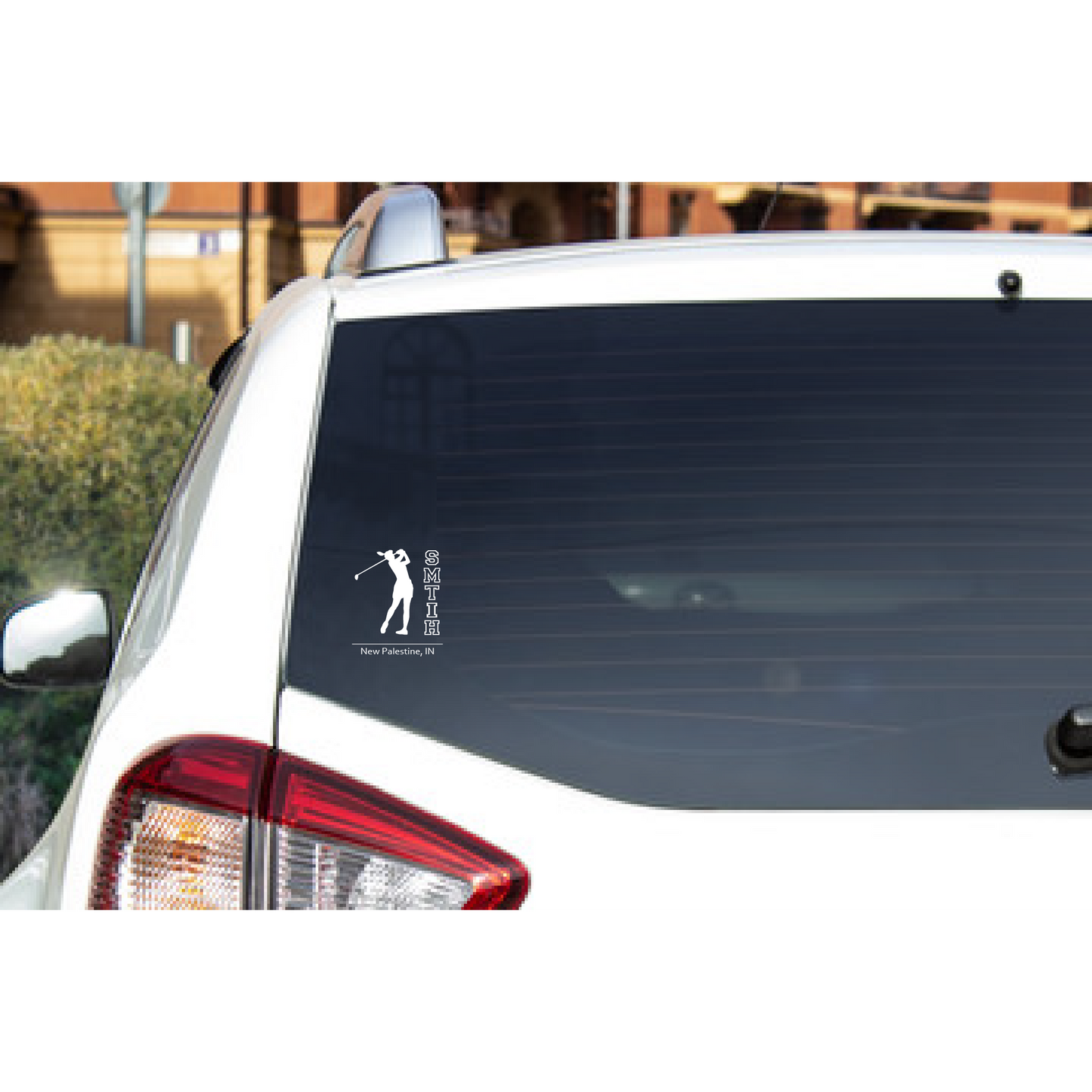 Girls Golf Window Decal - Personalized