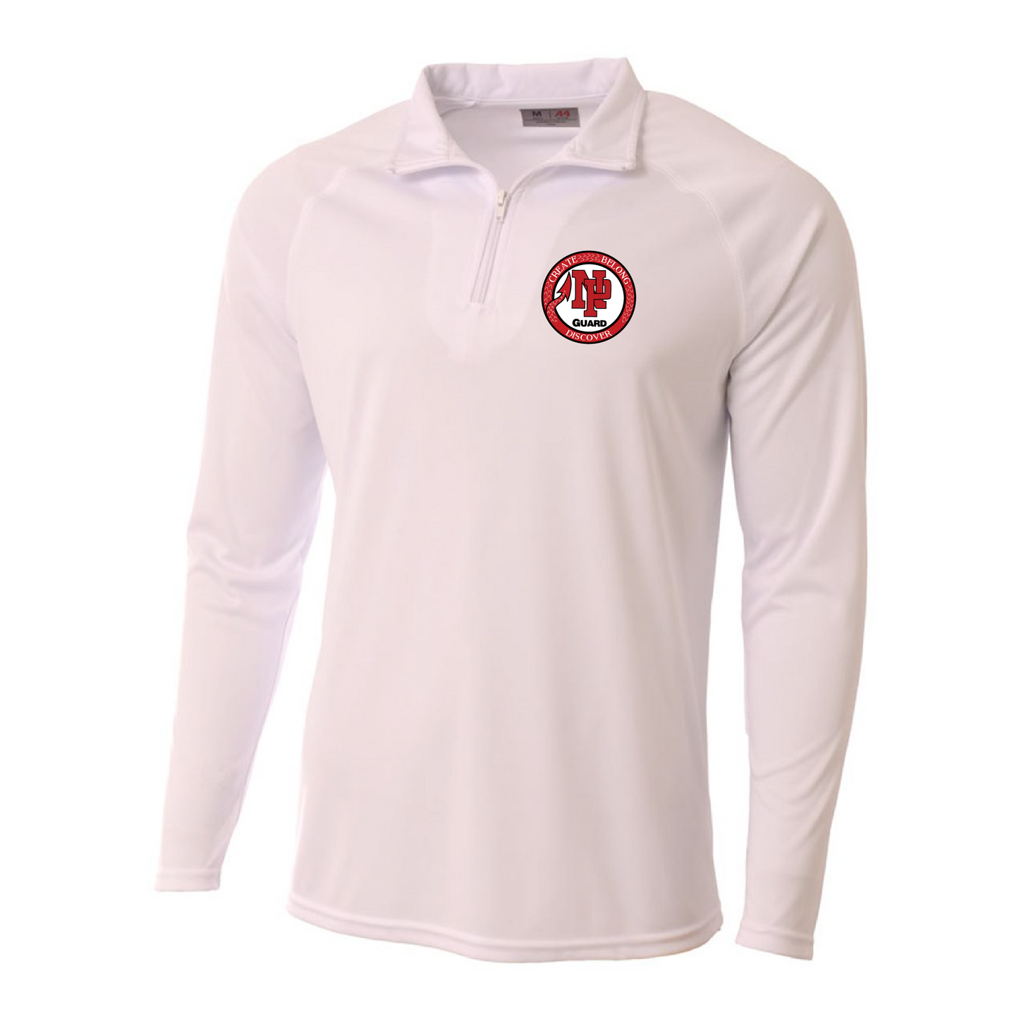 Mens Quarter Zip Pullover - NP Bands Circle Logo (Guard)