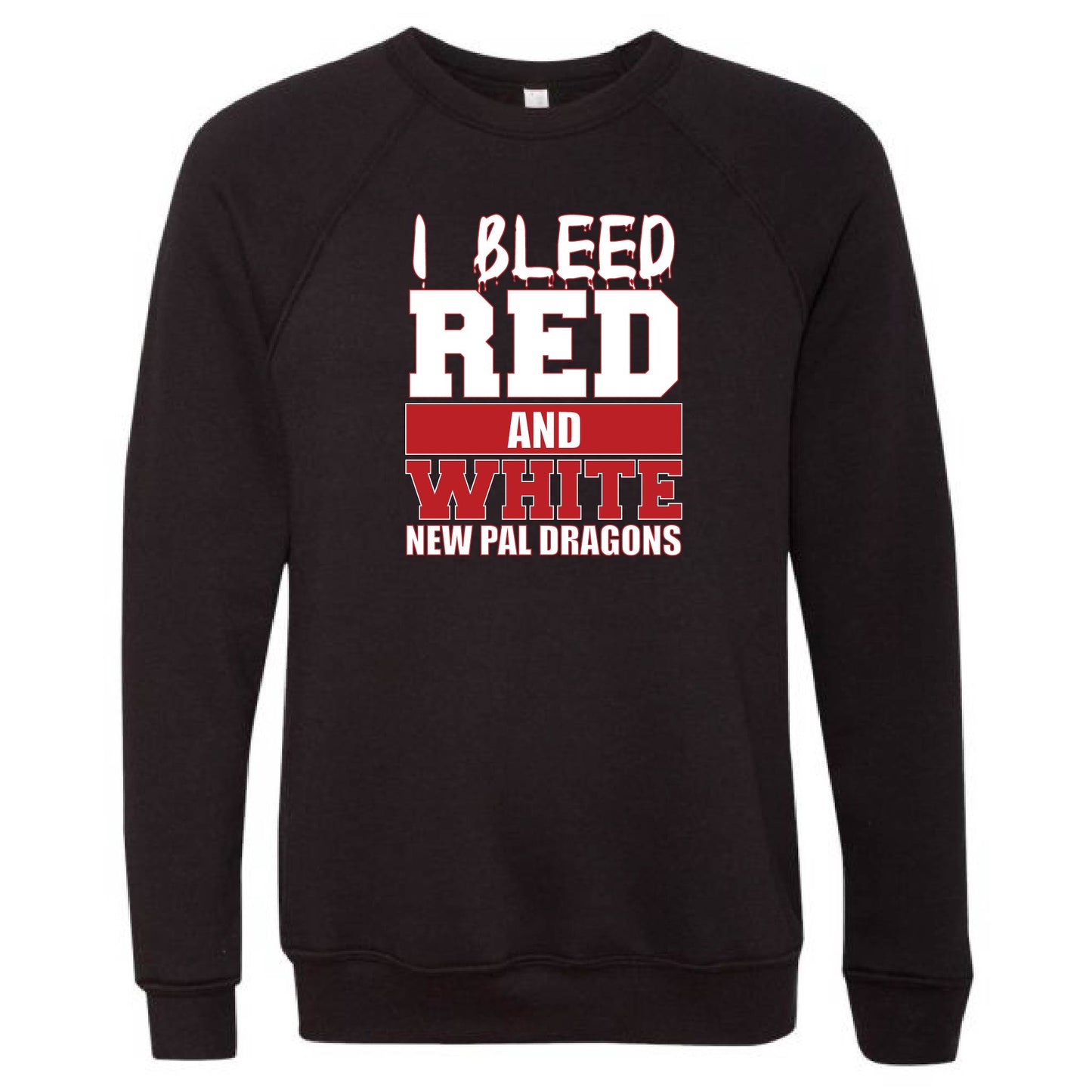 Unisex Sweatshirt - Bleed Red & White