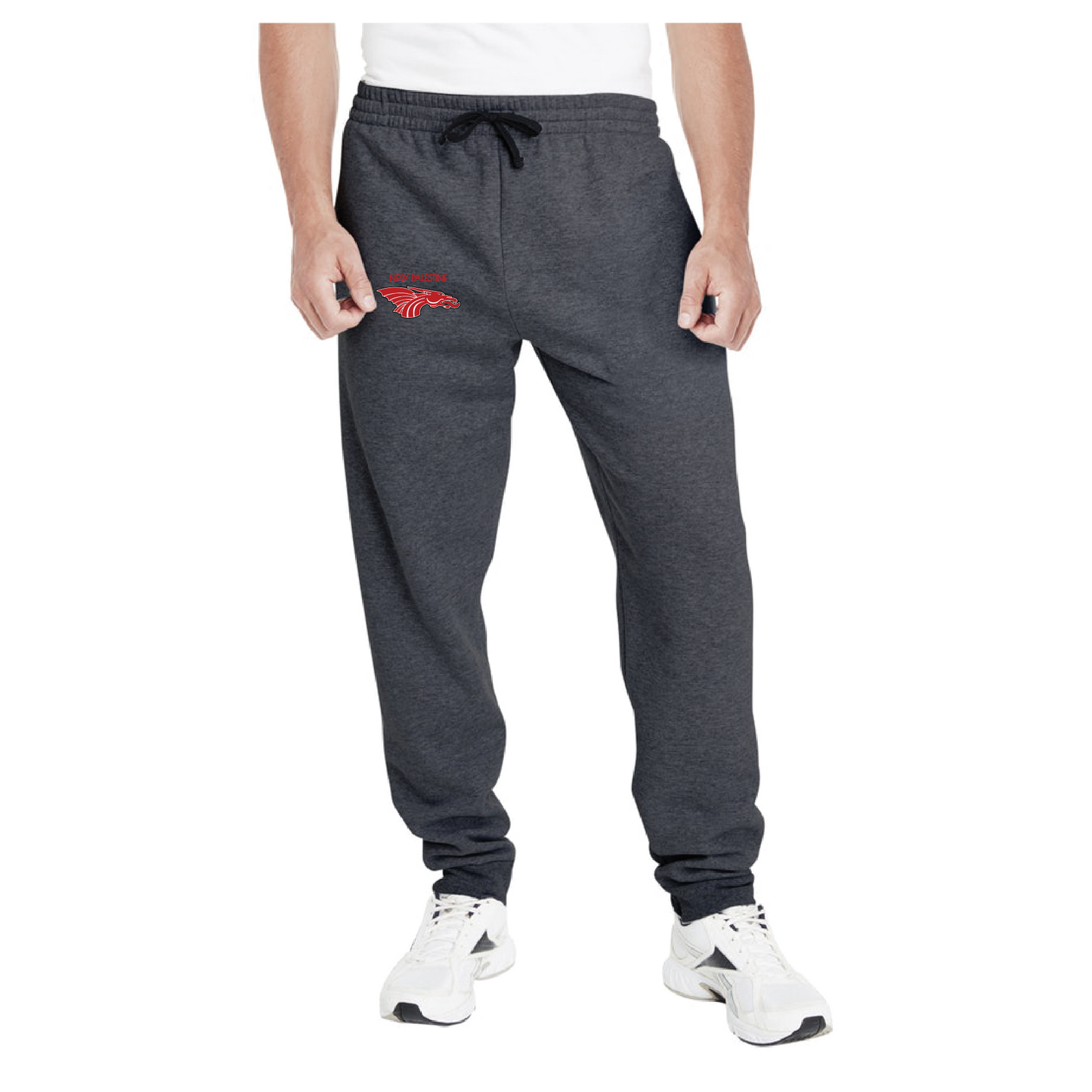 Adult Unisex Joggers - Red Dragon Head Logo