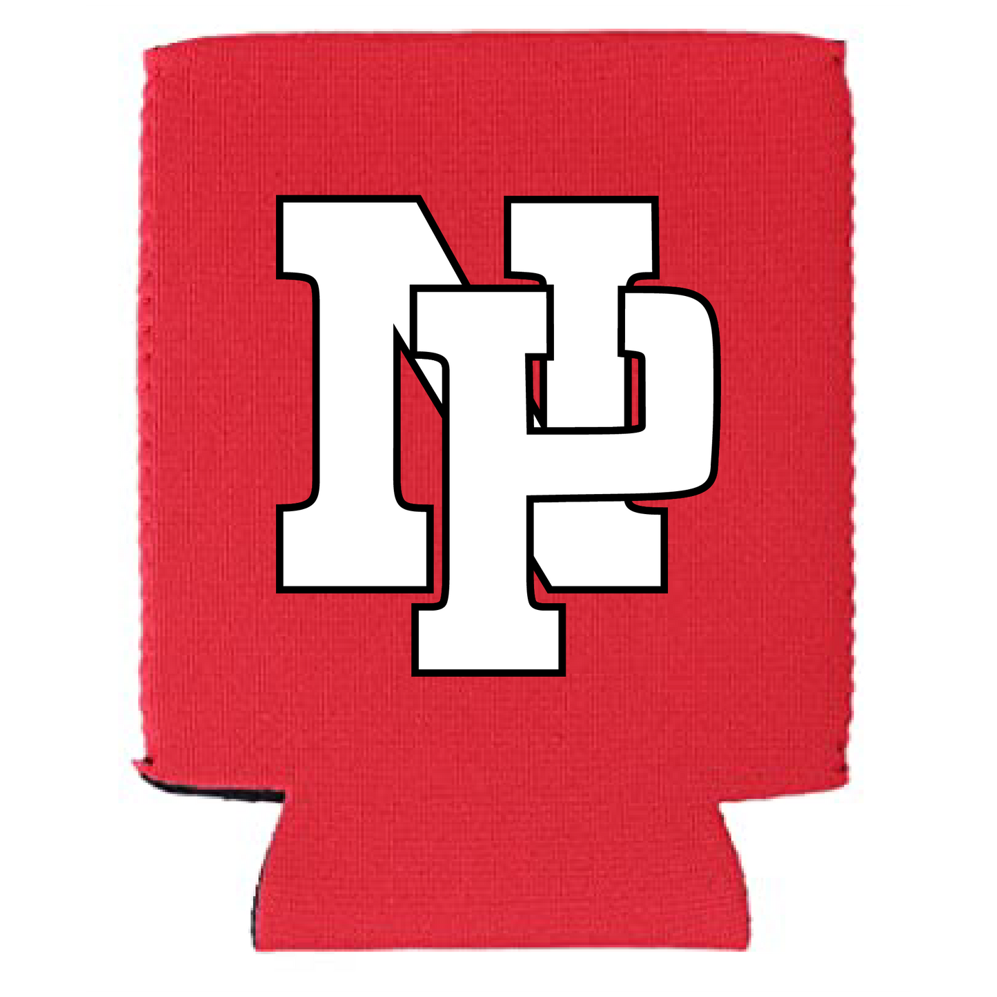 White NP Logo Koozie