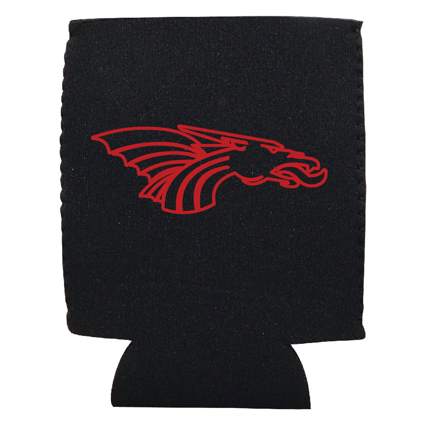 Red Dragon Logo Outlined Koozie