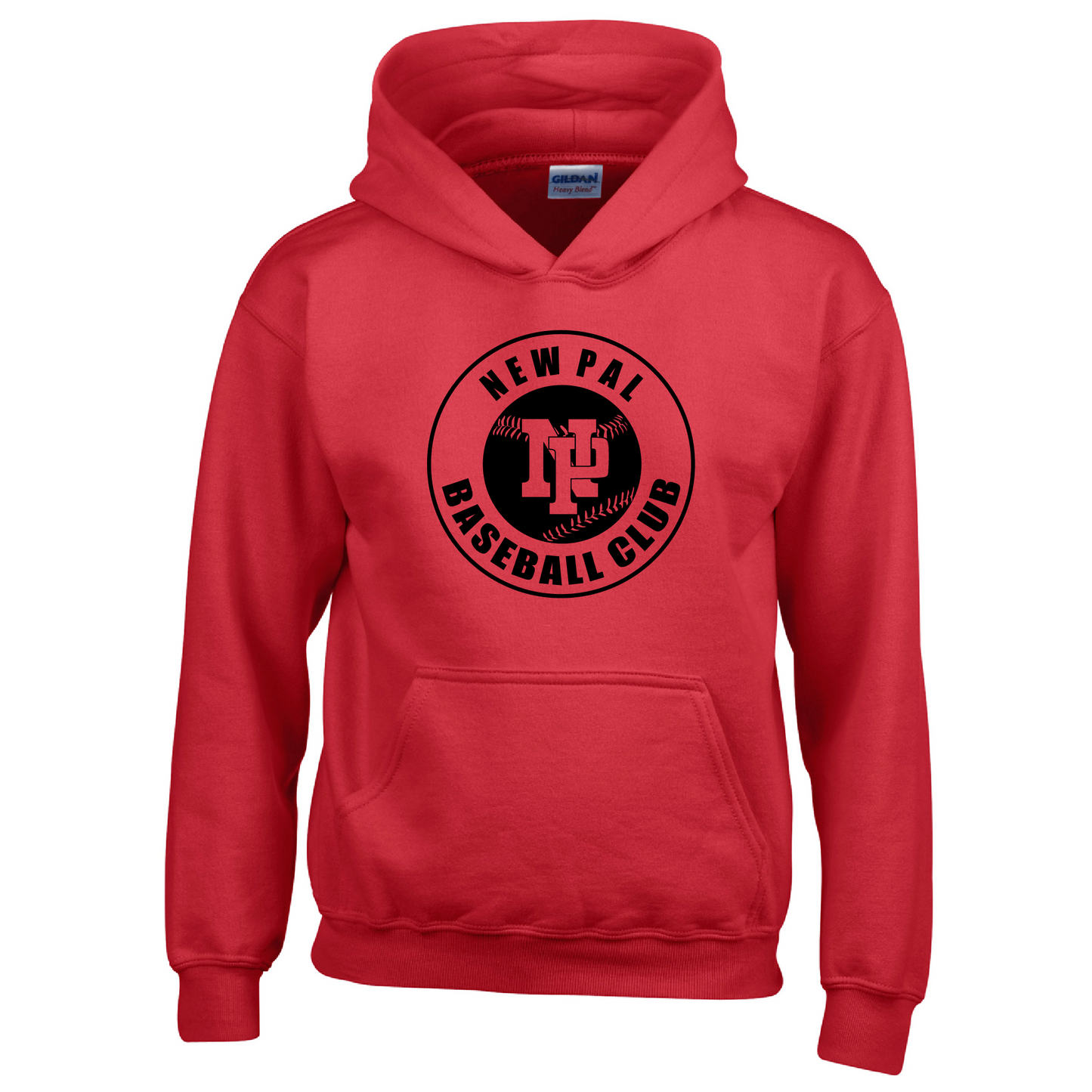 Unisex Adult/Youth Performance Hoodie - NP Baseball Club (black logo)