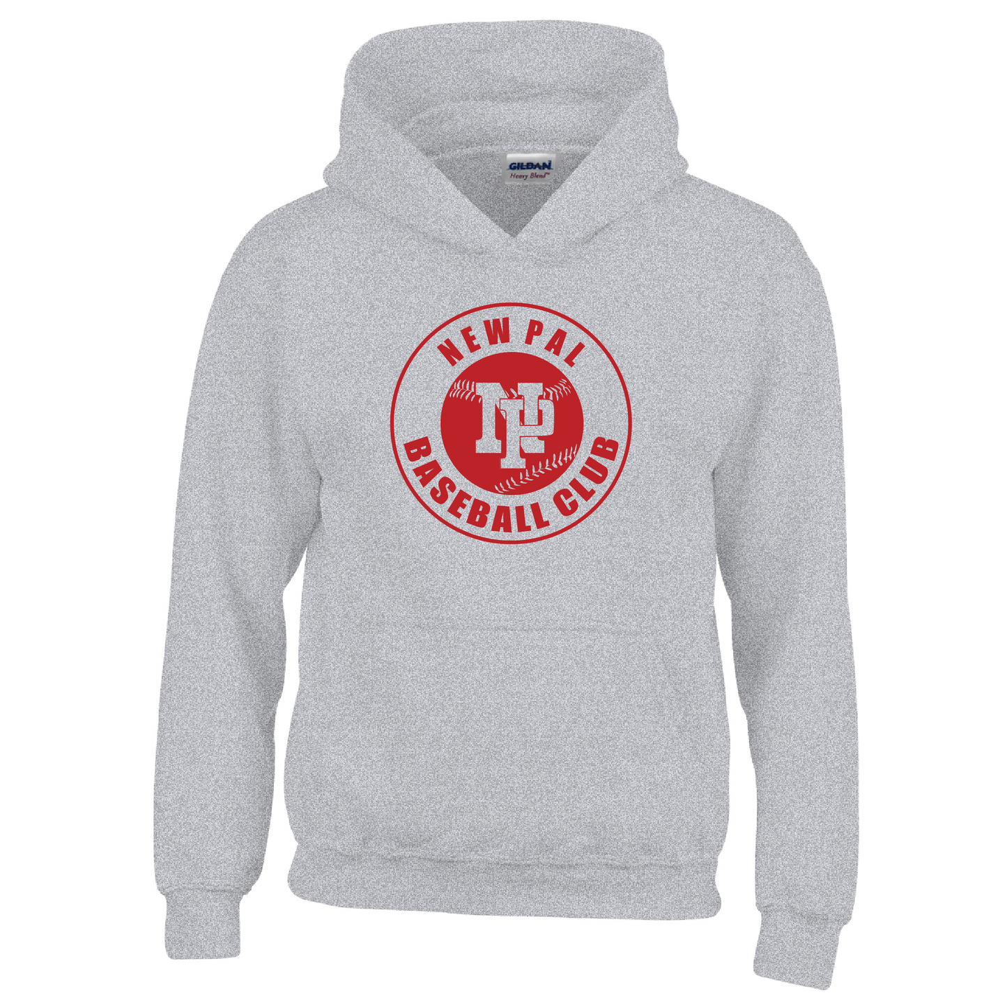 Unisex Adult/Youth Performance Hoodie - NP Baseball Club (red logo)