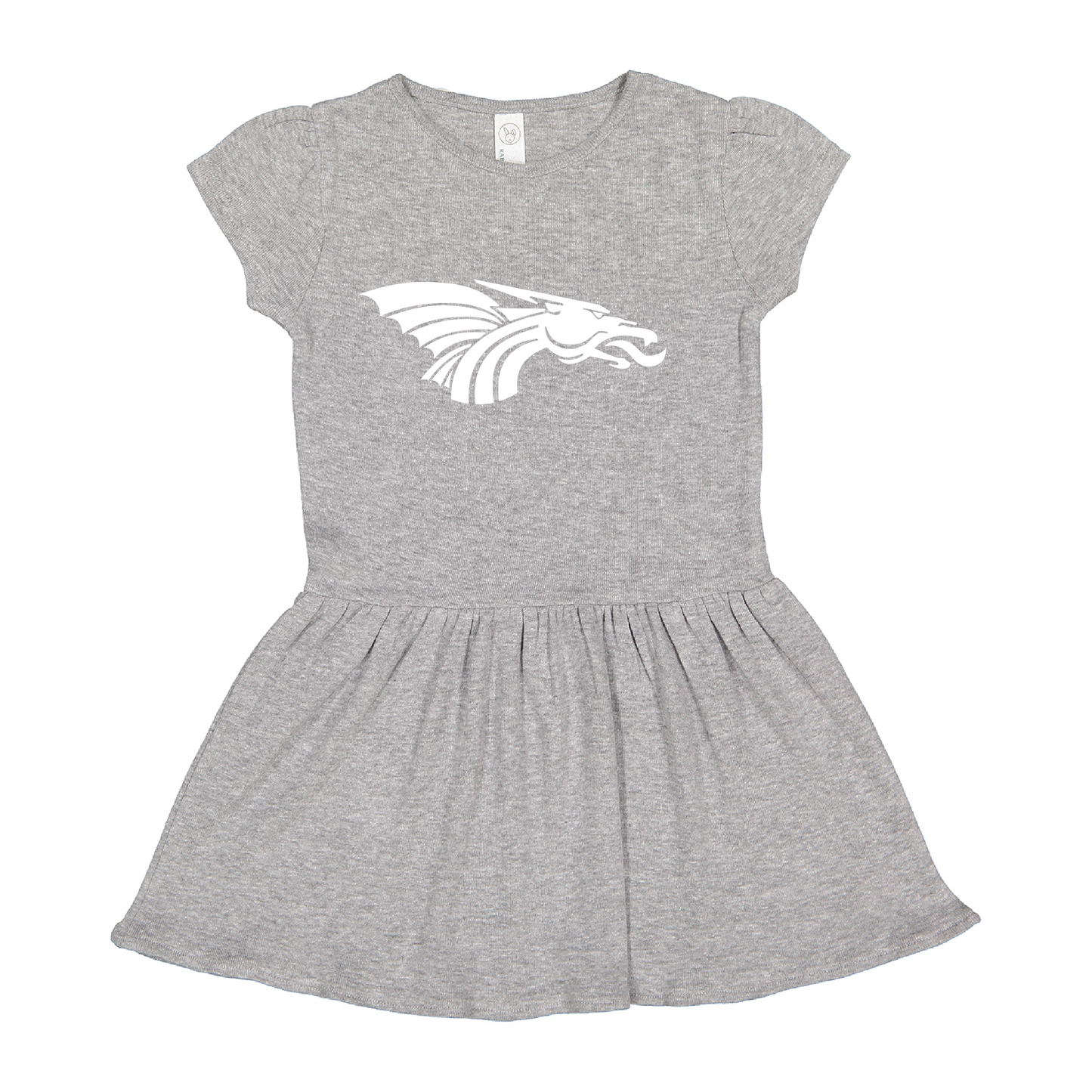 Baby/Toddler Dress - Dragon Head (white)