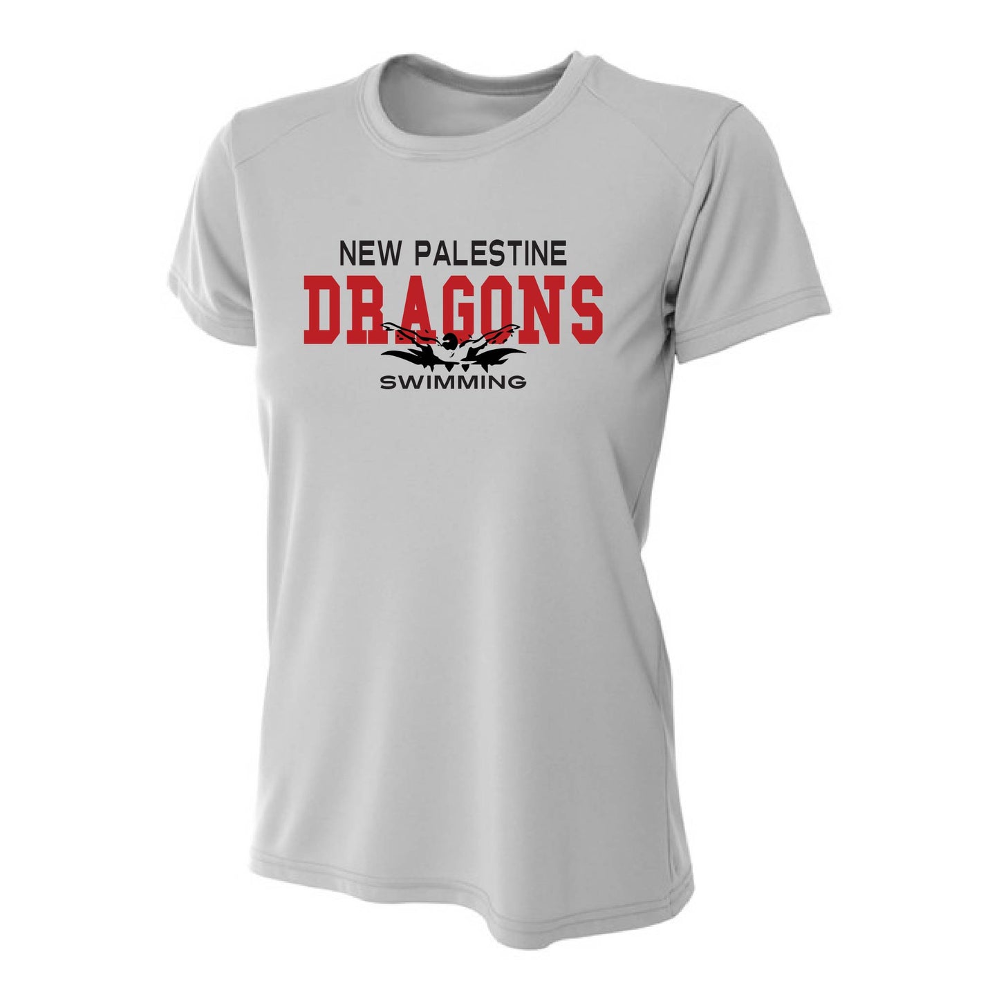 Womens S/S T-Shirt - Dragons Swimming