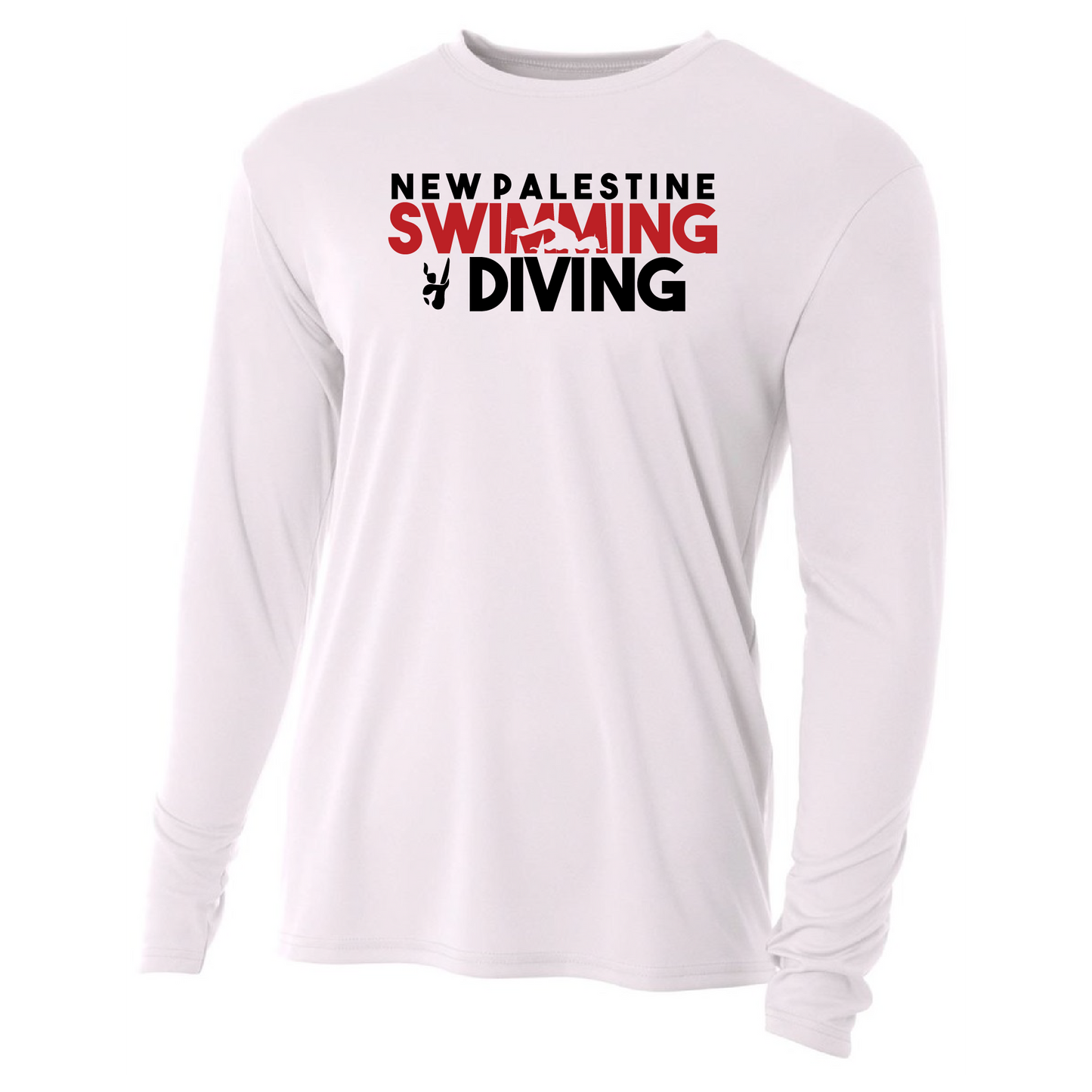 Mens L/S T-Shirt - Dragons Swimming & Diving