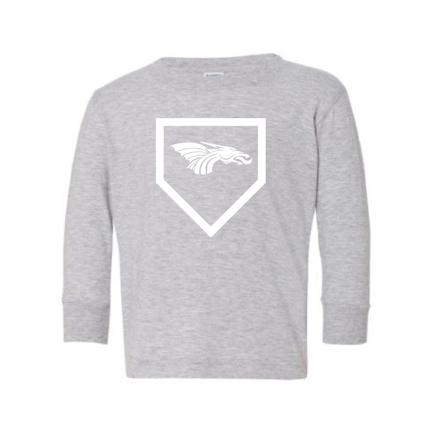 Toddler L/S T-shirt: Home Plate Dragons Logo