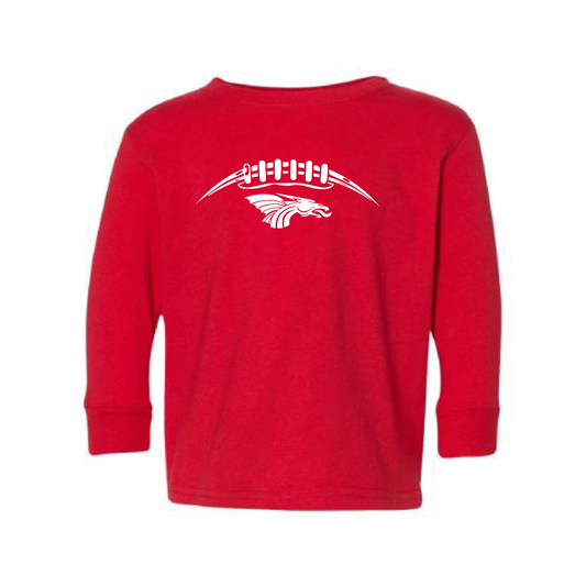 Toddler L/S T-shirt:  Dragons Football Laces