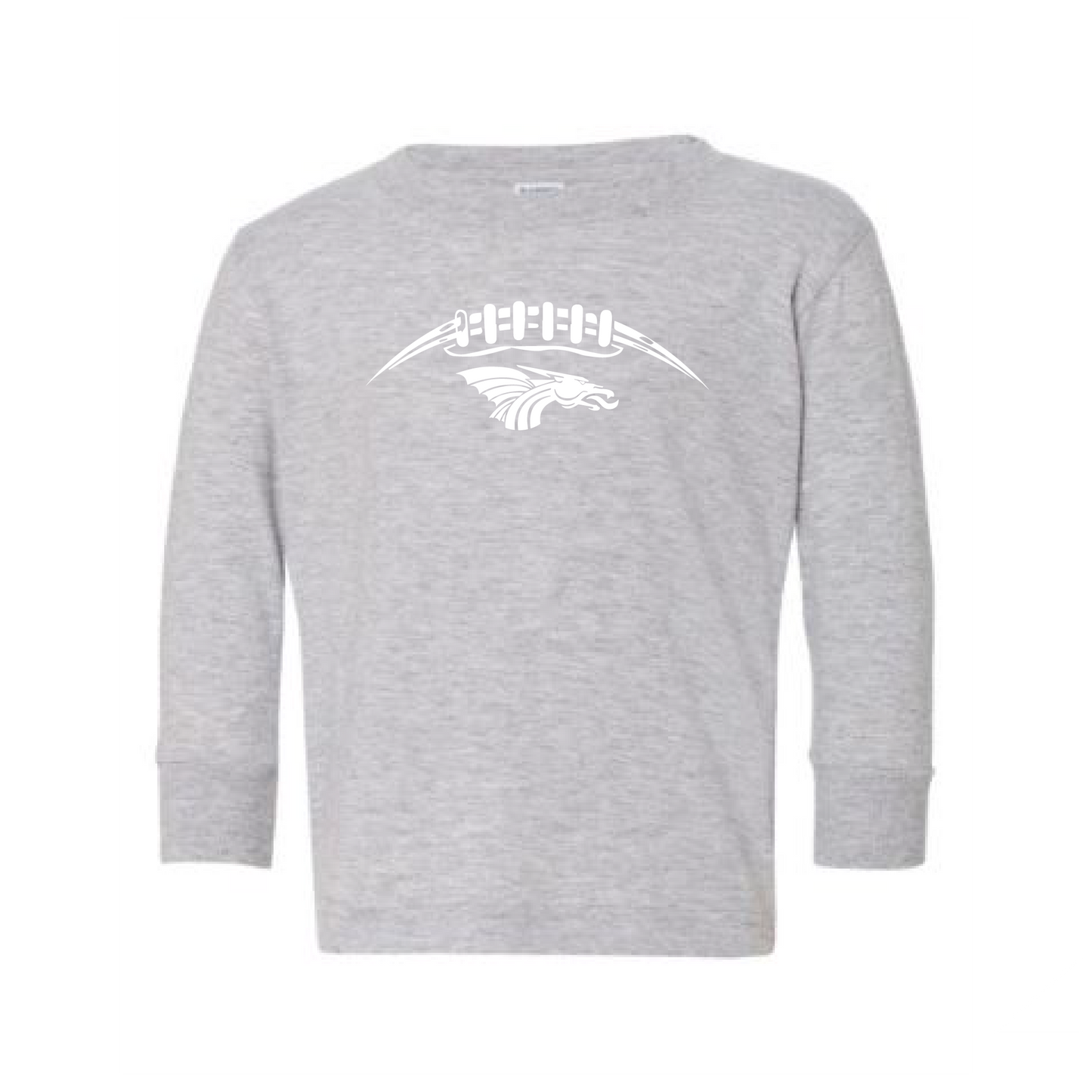 Toddler L/S T-shirt:  Dragons Football Laces