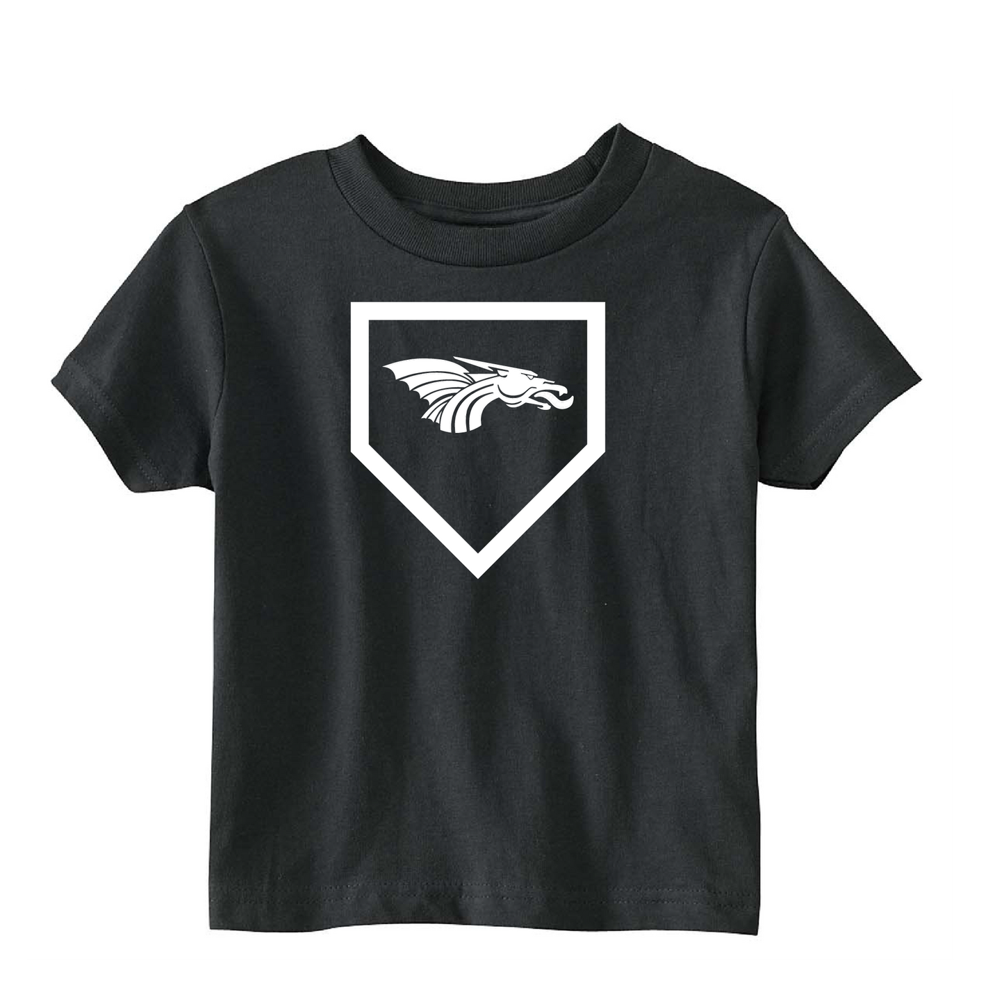 Toddler S/S T-shirt:  Home Plate Dragons Logo