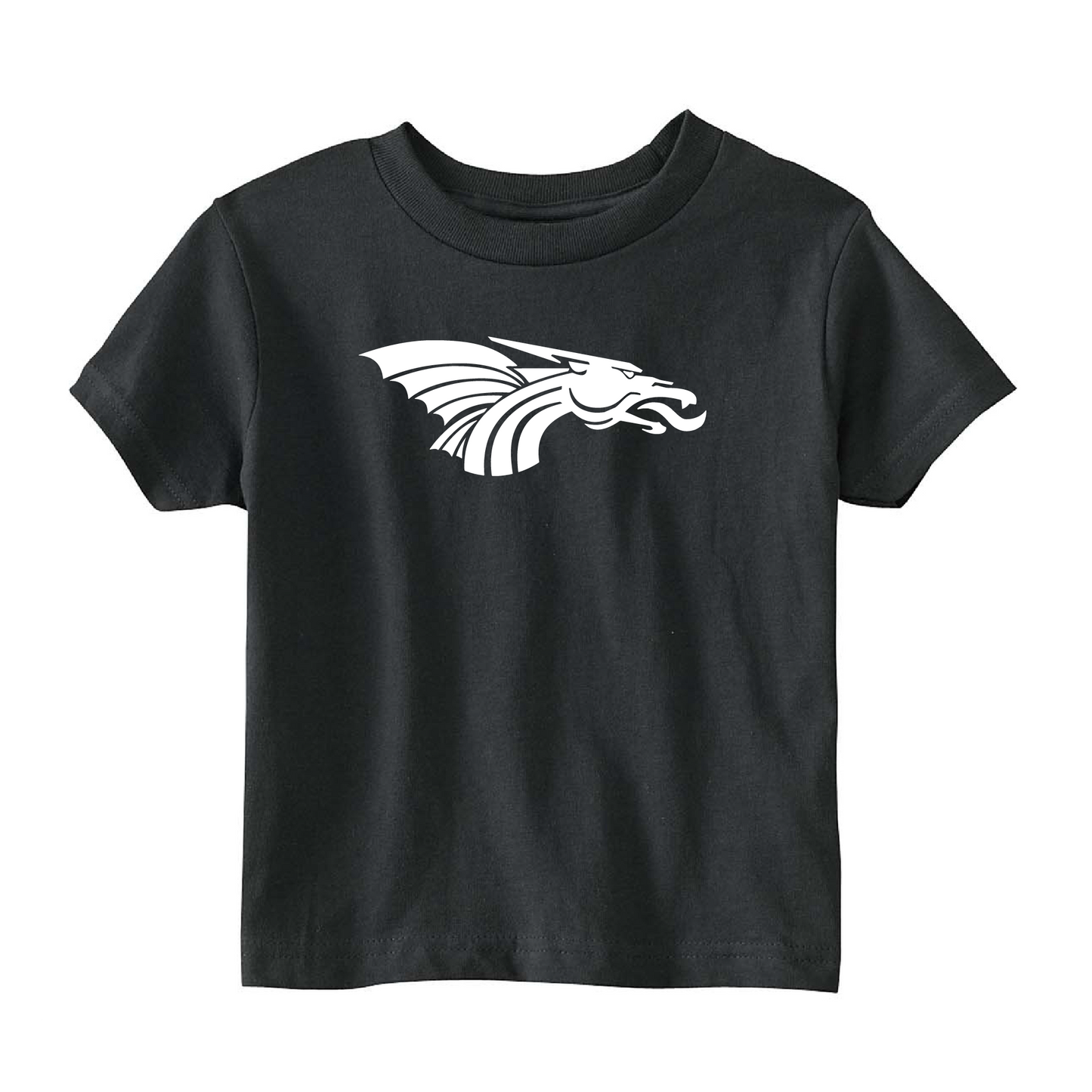 Toddler S/S T-shirt:  White Dragon Head Logo