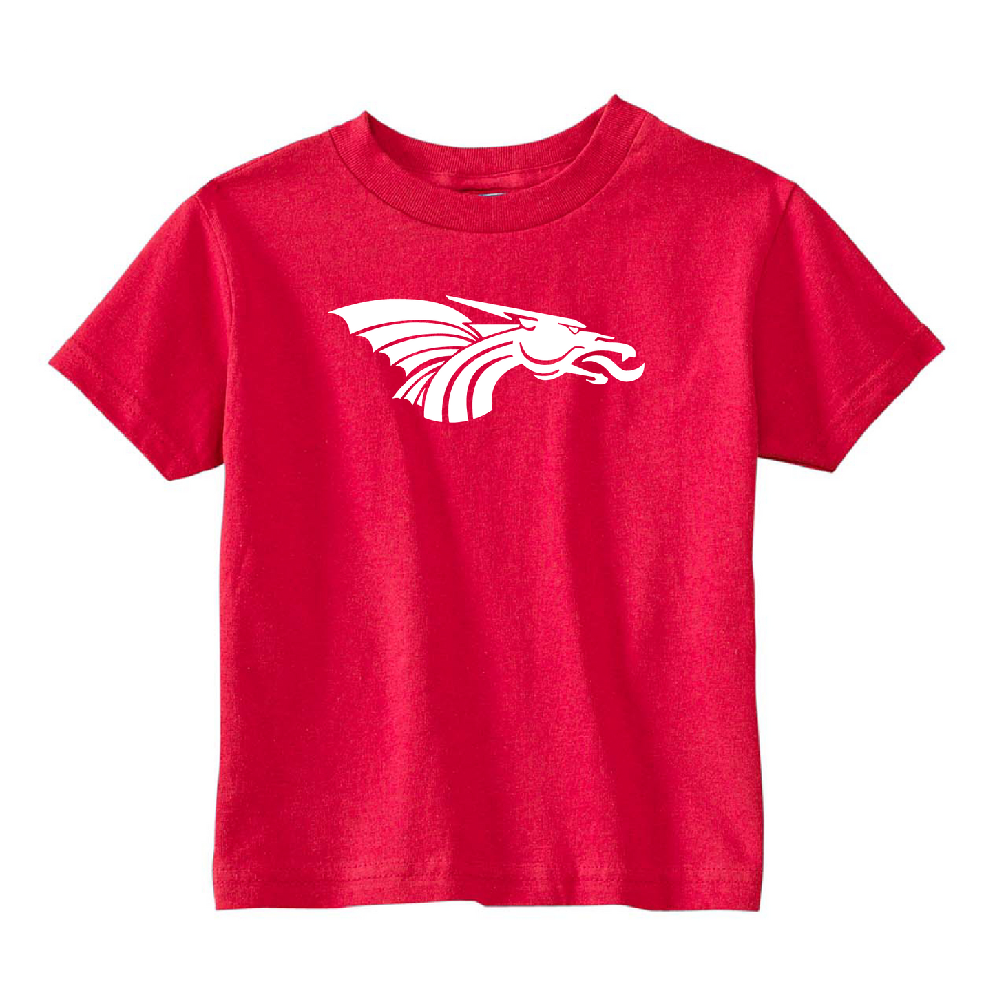 Toddler S/S T-shirt:  White Dragon Head Logo