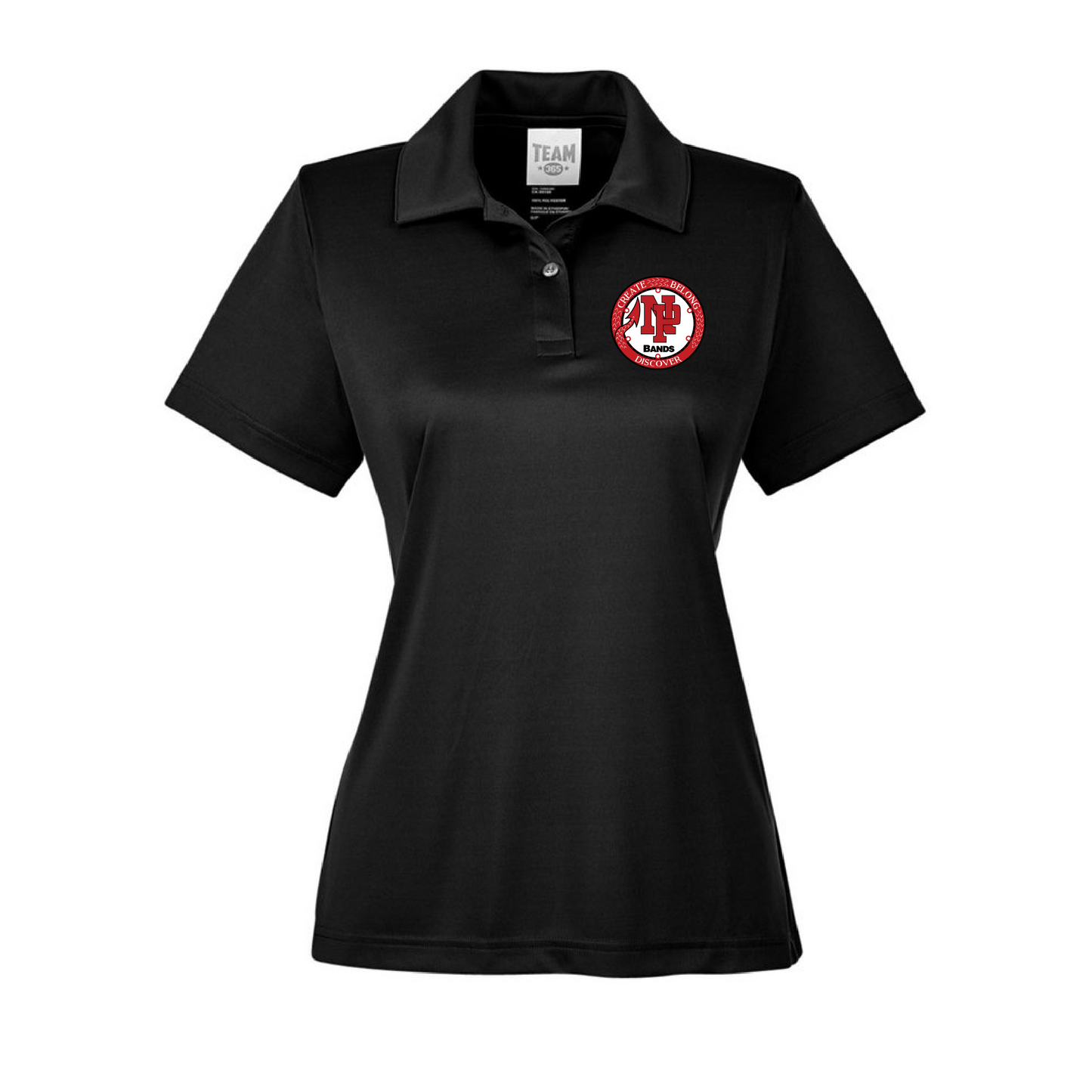 Womens Performance Polo - NP Bands Circle Logo (Bands)