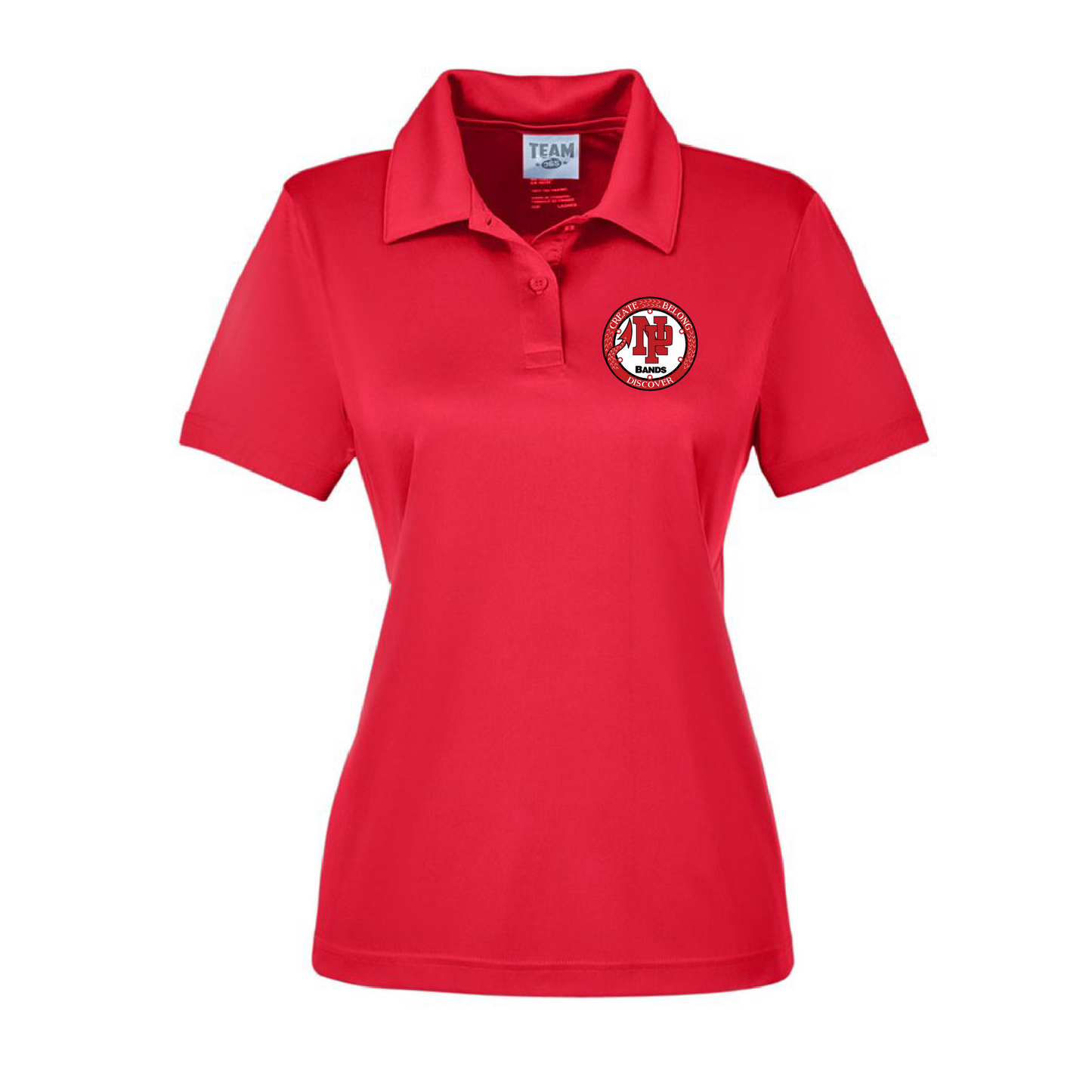 Womens Performance Polo - NP Bands Circle Logo (Bands)