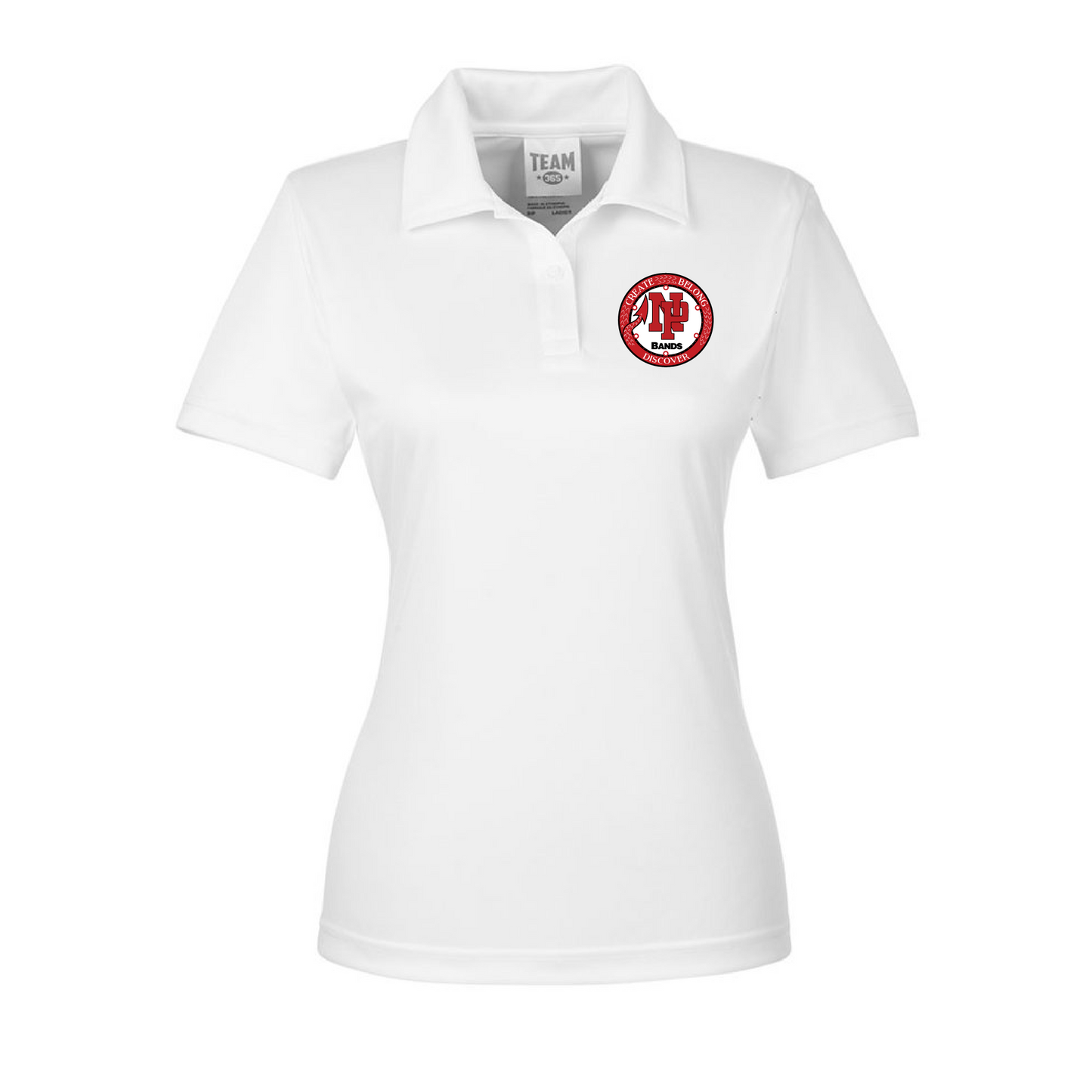 Womens Performance Polo - NP Bands Circle Logo (Bands)