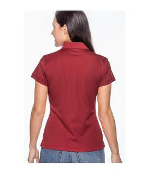 Womens Adidas ClimatLite Polo - White NP Dragons, Side by Side