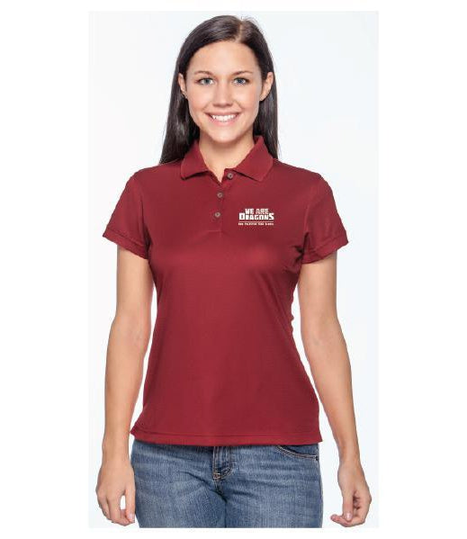 Womens Adidas ClimatLite Polo - We Are Dragons NPHS