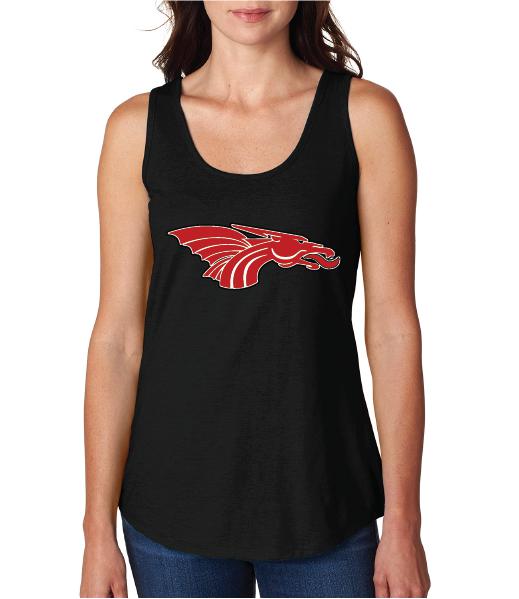 Womens X-Temp Performance Tank Top - Red Dragon Head Logo