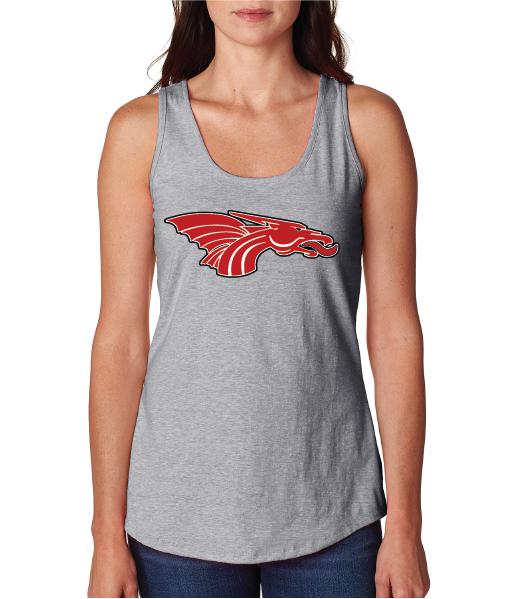 Womens X-Temp Performance Tank Top - Red Dragon Head Logo