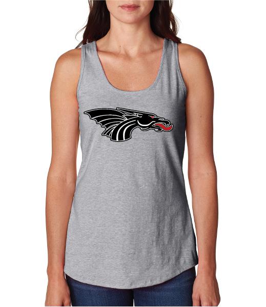 Womens X-Temp Performance Tank Top - Black Dragon Head Logo