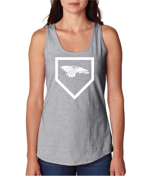 Womens X-Temp Performance Tank Top - Dragons Baseball Home Plate