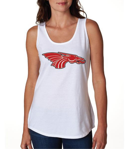 Womens X-Temp Performance Tank Top - Red Dragon Head Logo