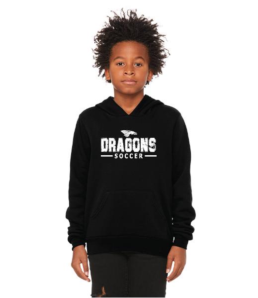 Youth Unisex Sponge Fleece Hoodie - Dragons Soccer