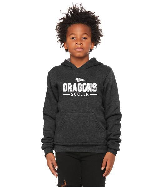 Youth Unisex Sponge Fleece Hoodie - Dragons Soccer