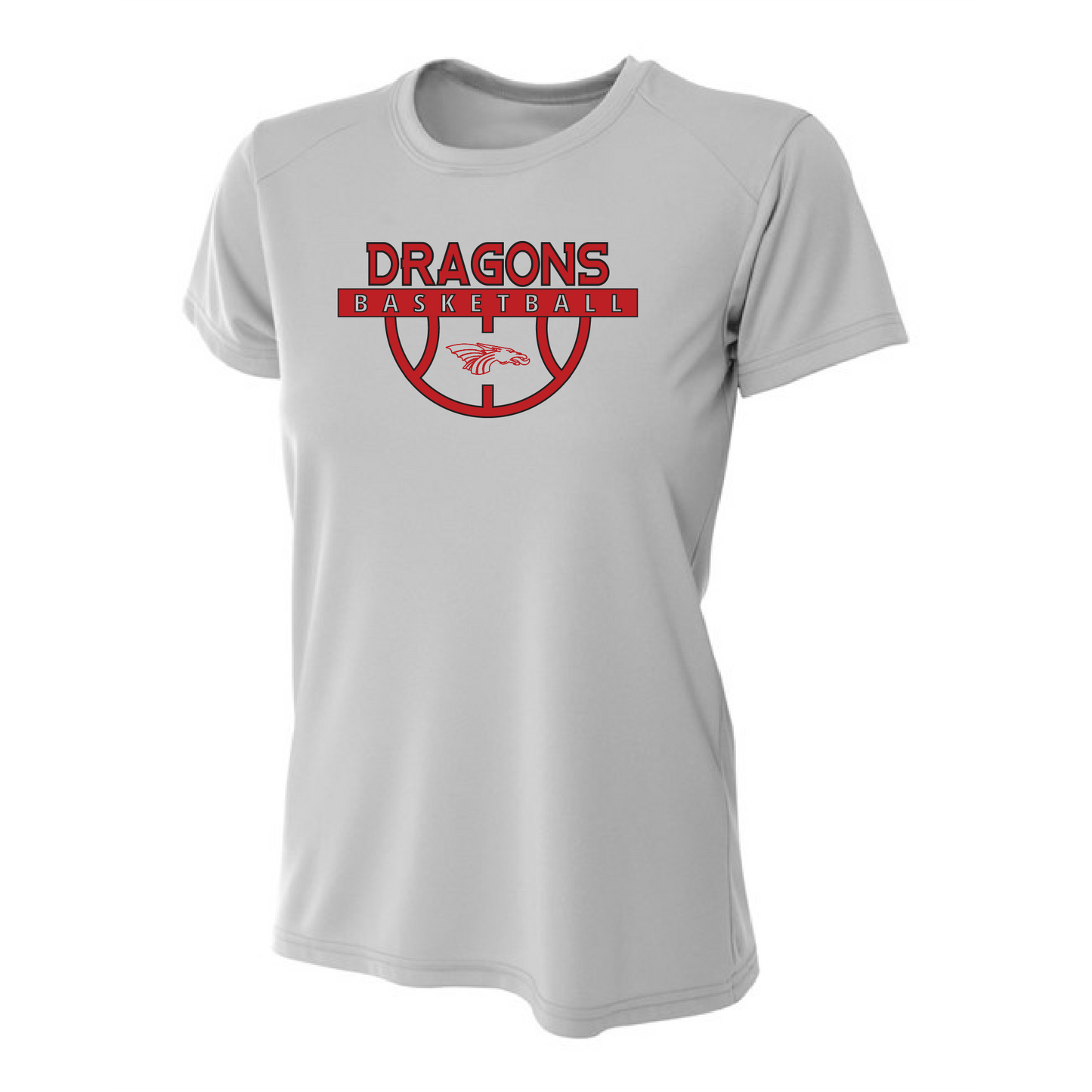 Womens S/S T-Shirt - Dragons Basketball