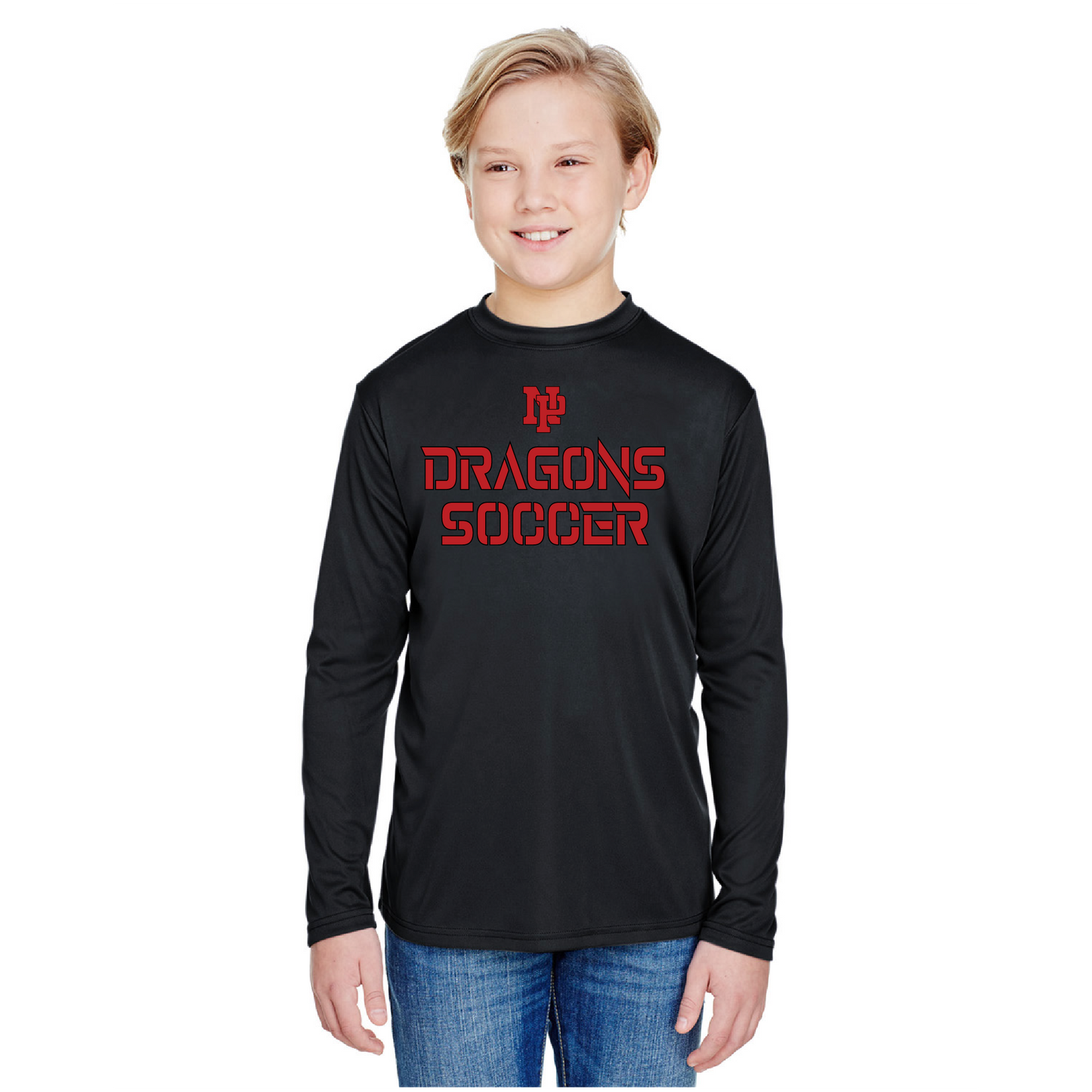 Youth Long Sleeve T-Shirt - Dragons Soccer