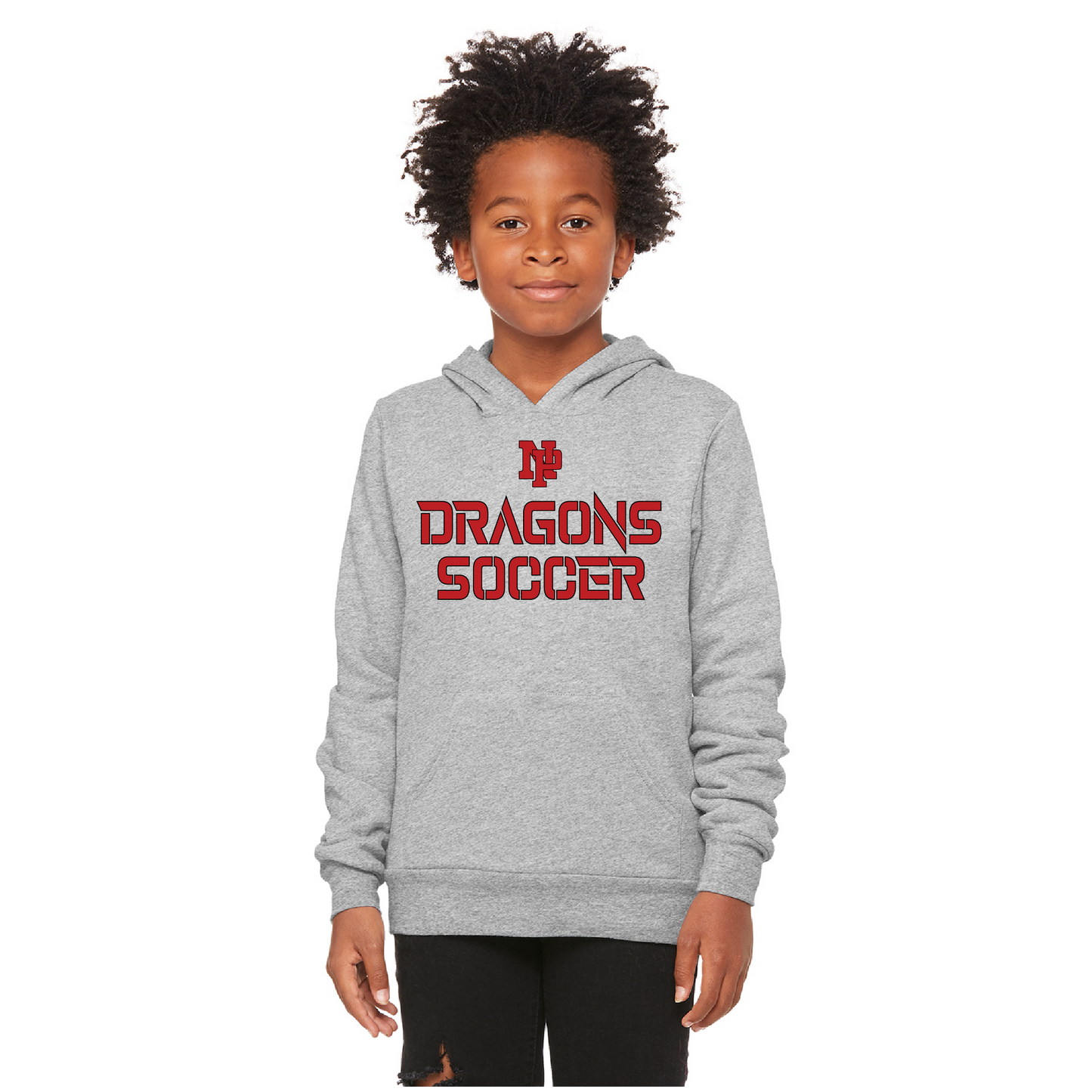 Youth Unisex Sponge Fleece Hoodie - Dragons Soccer