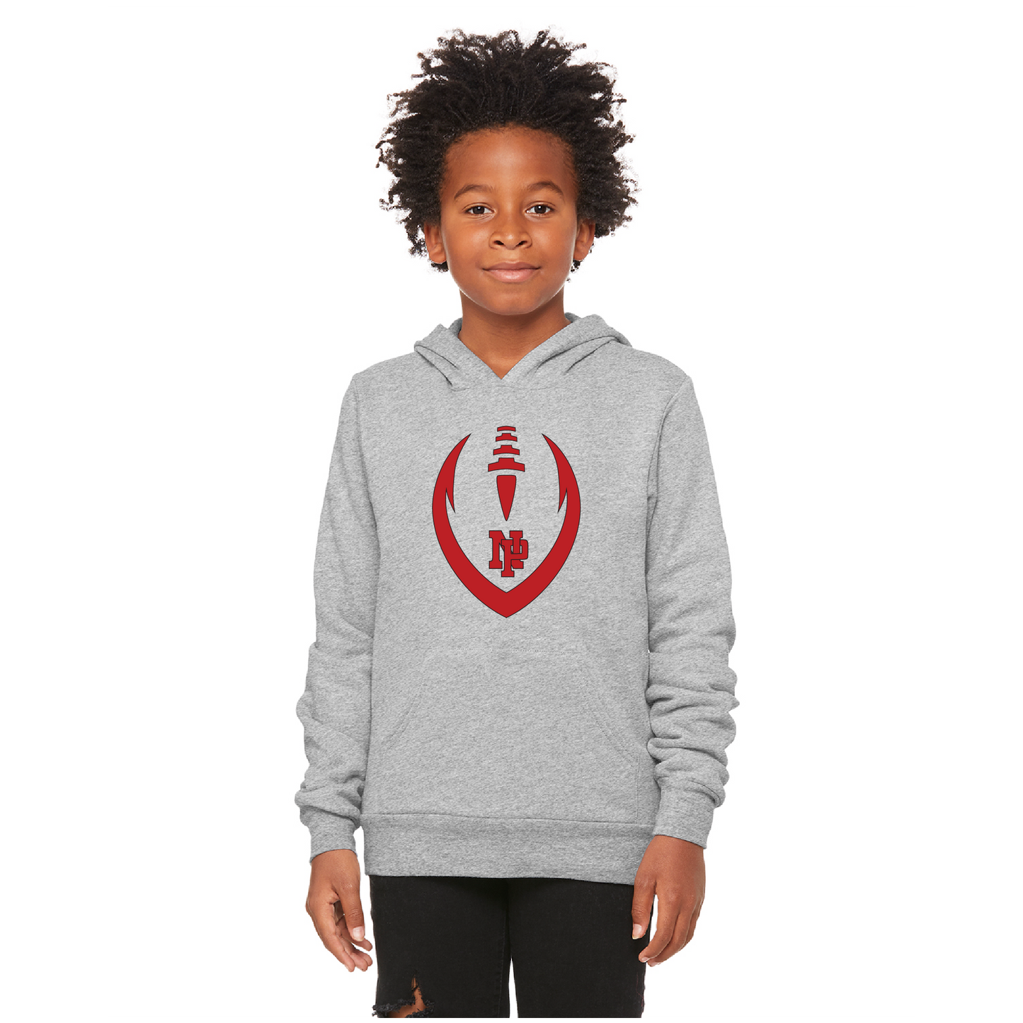 Youth Unisex Sponge Fleece Hoodie - Dragons Vertical Football