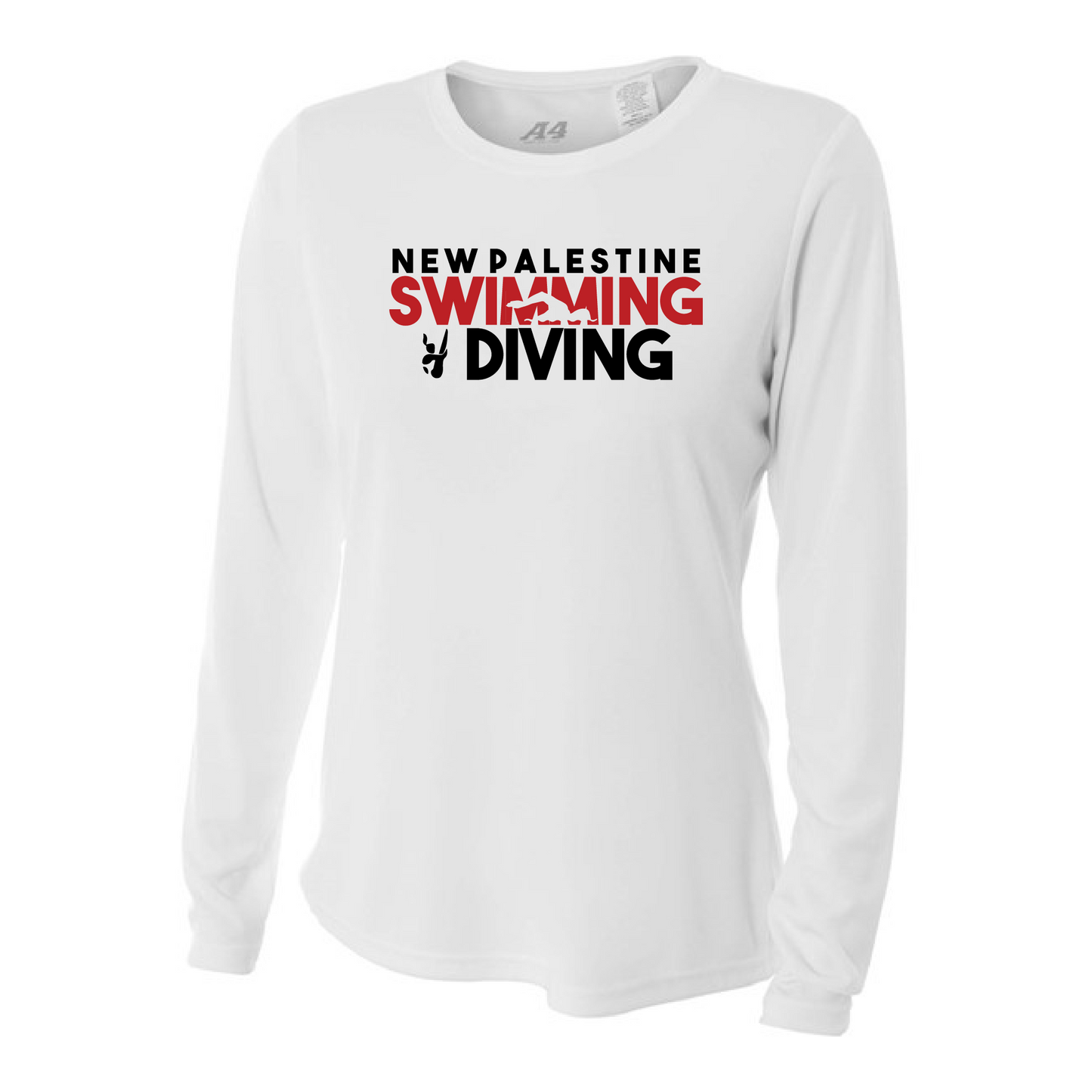 Womens L/S T-Shirt - Dragons Swimming & Diving