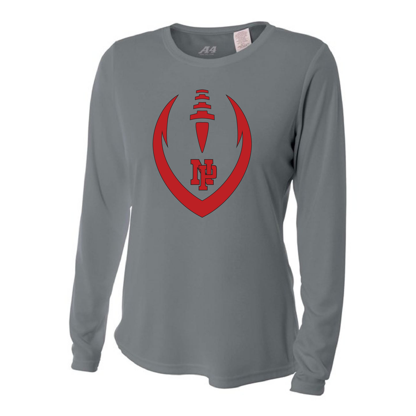 Womens L/S T-Shirt - Dragons Vertical Football