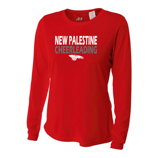 Womens L/S T-Shirt - New Palestine Cheerleading2