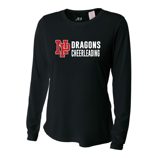 Womens L/S T-Shirt - Dragons Cheerleading