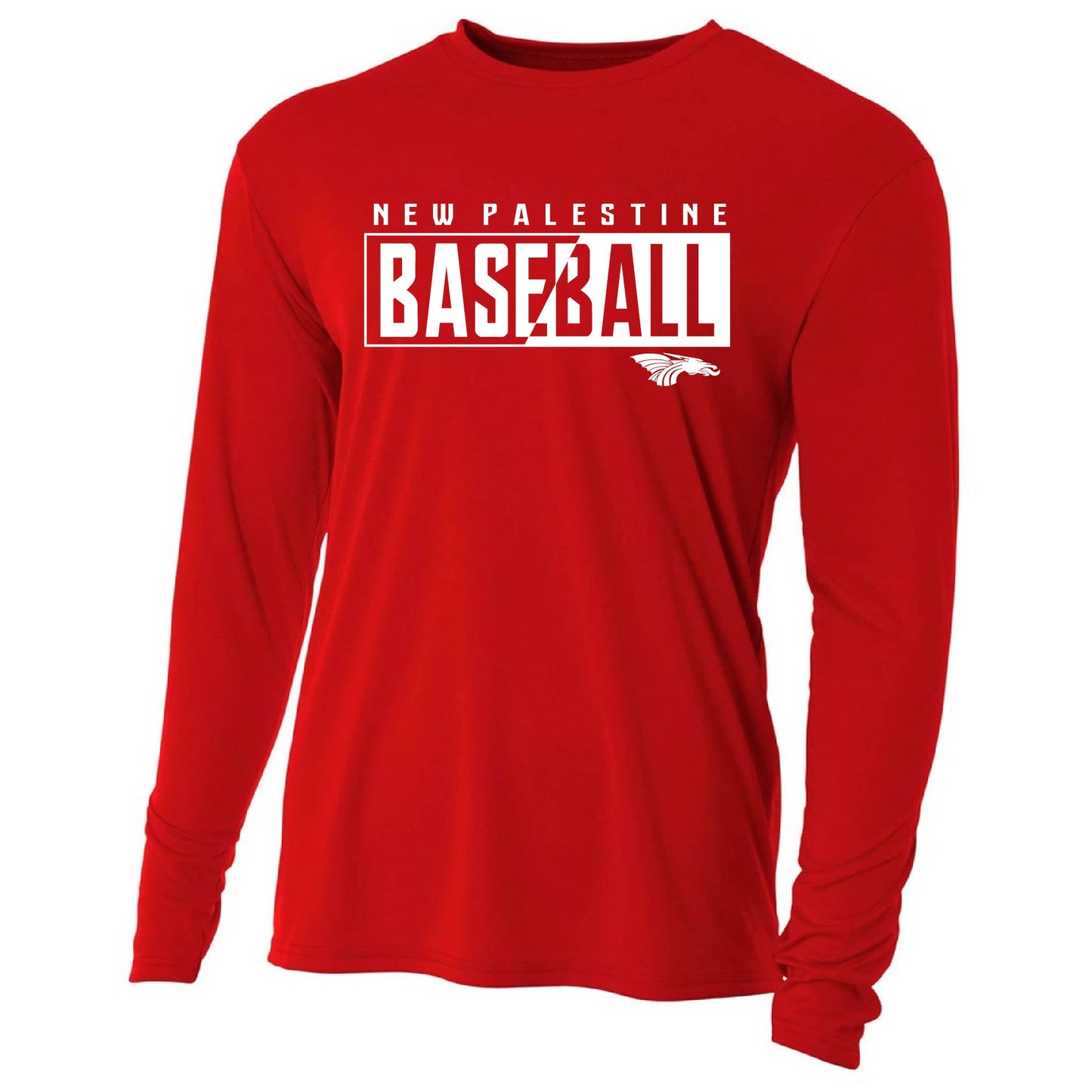 Unisex Youth L/S T-Shirt - NP Baseball Half-n-Half
