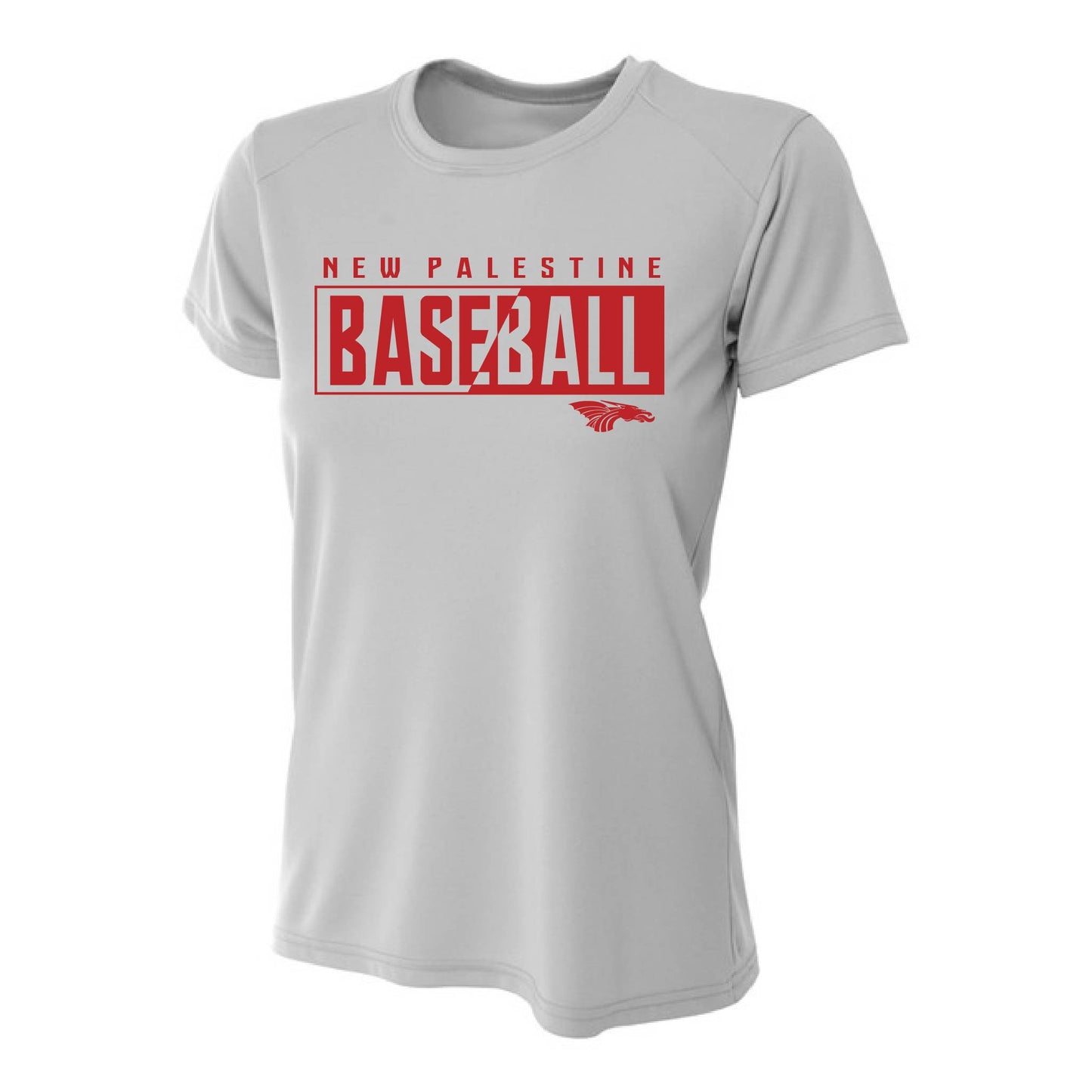Womens S/S T-Shirt - NP Baseball Half-n-Half