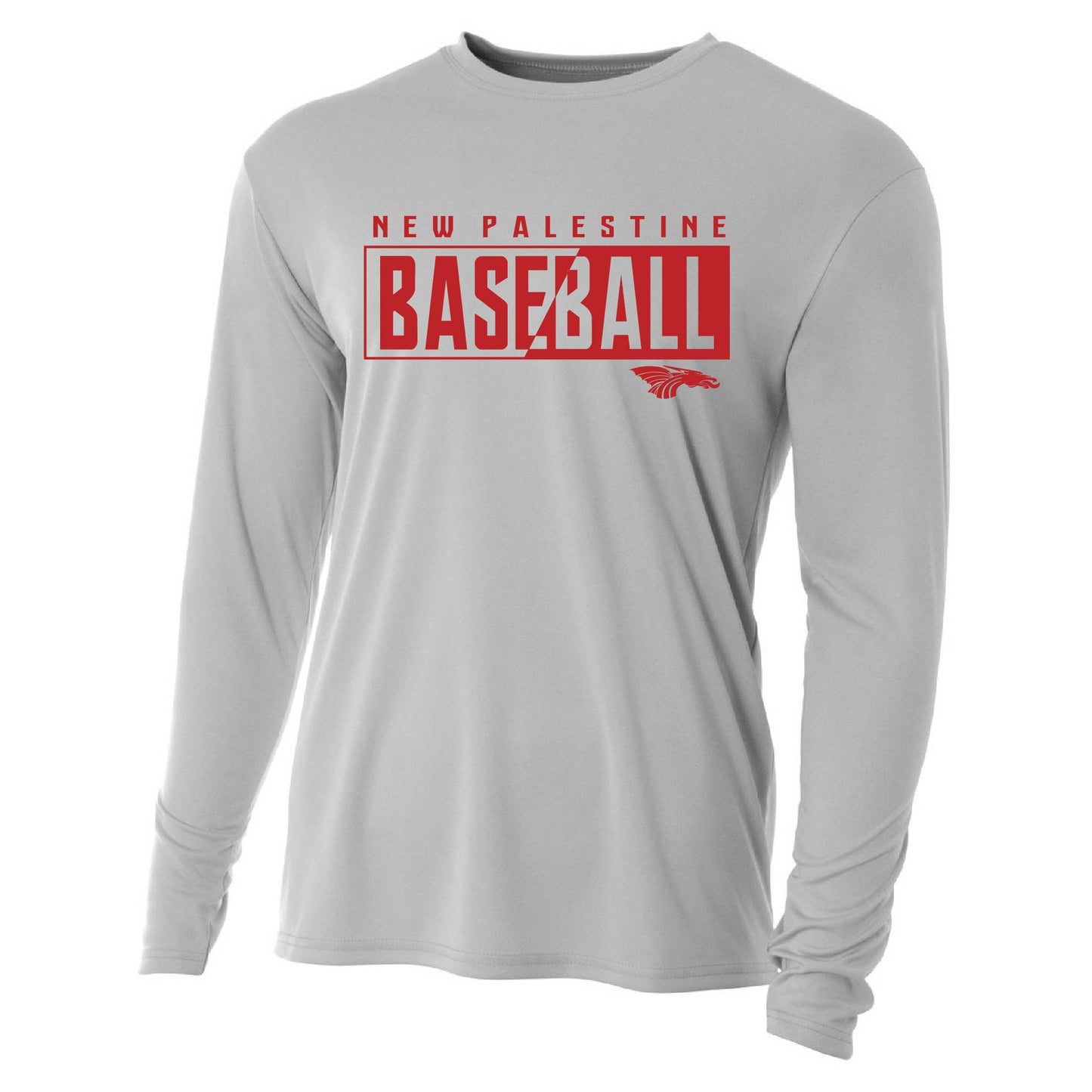 Unisex Youth L/S T-Shirt - NP Baseball Half-n-Half