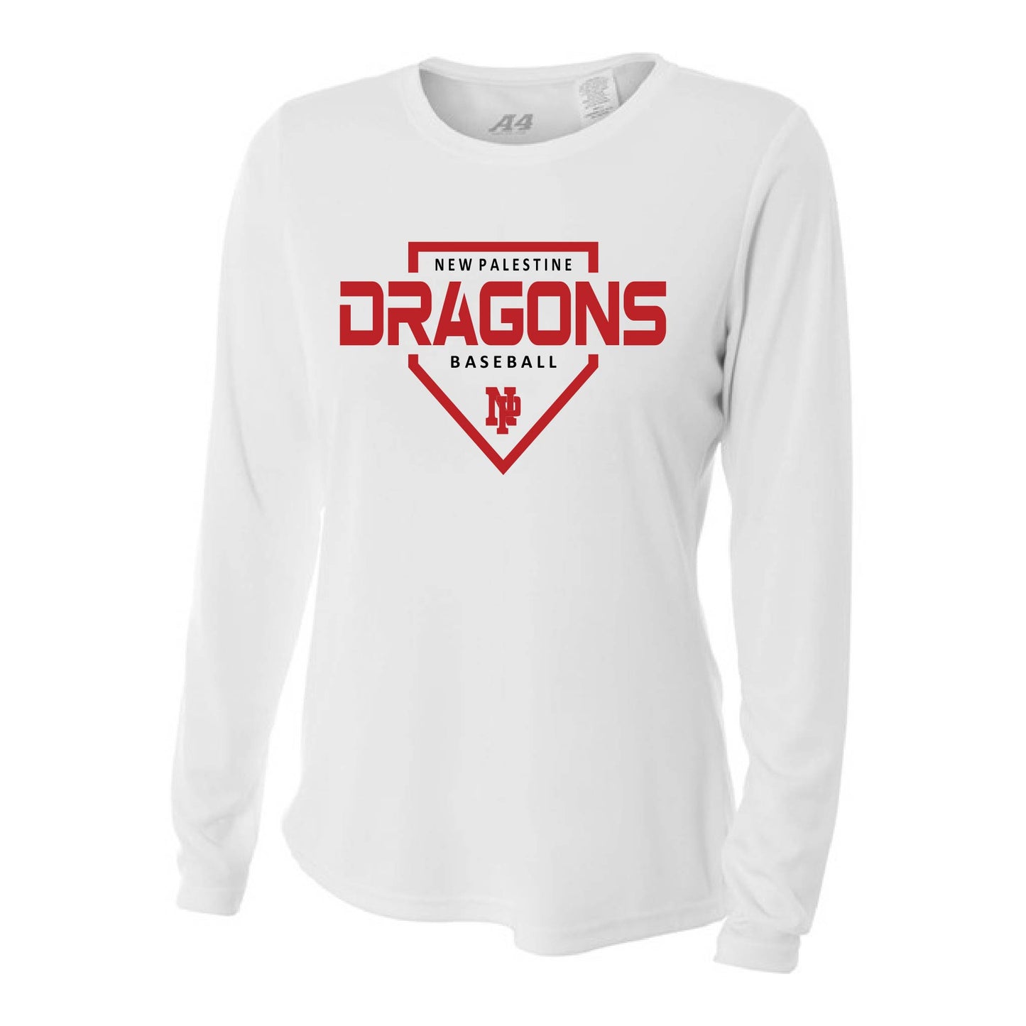 Womens L/S T-Shirt - DRAGONS Baseball