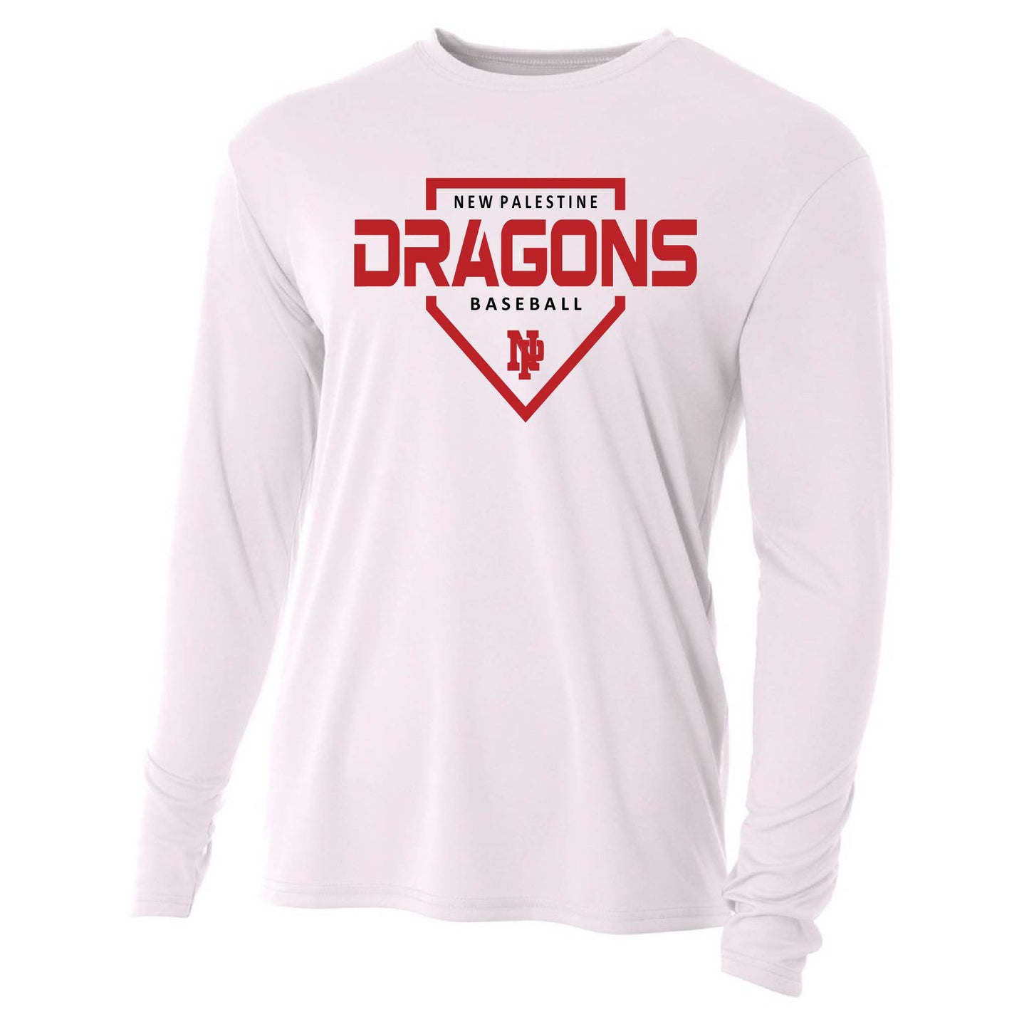 Mens L/S T-Shirt - DRAGONS Baseball